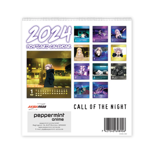 Call of the Night - Postkartenkalender 2024