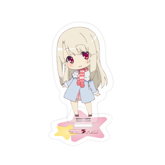 Pastellfarbener Acrylfigurine eines chibi-ähnlichen Mädchens aus Fate/kaleid liner PRISMA ILLYA 3rei!! Set