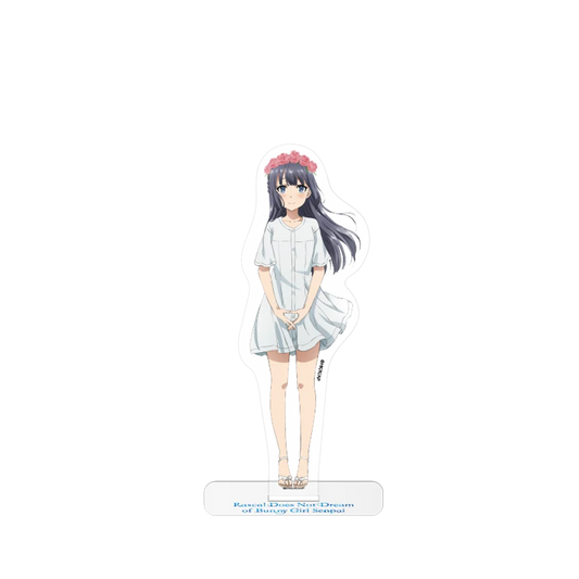 Weiße und rosa Anime-Figur von Shouko aus Rascal Does Not Dream of Bunny Girl Senpai