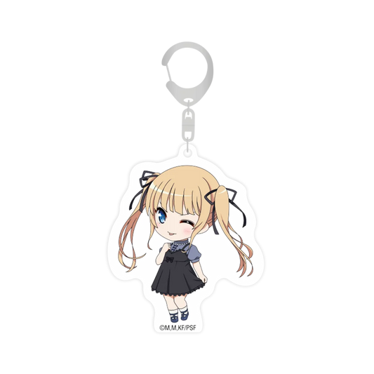 Schlüsselanhänger mit Eriri aus Saekano the Movie Finale, Anime-Design, hellbraune Haare, blaue Augen