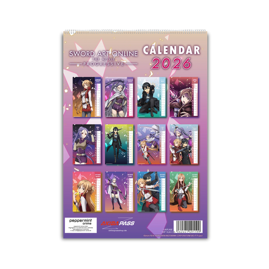 Sword Art Online the Movie - Progressive - Wandkalender 2026