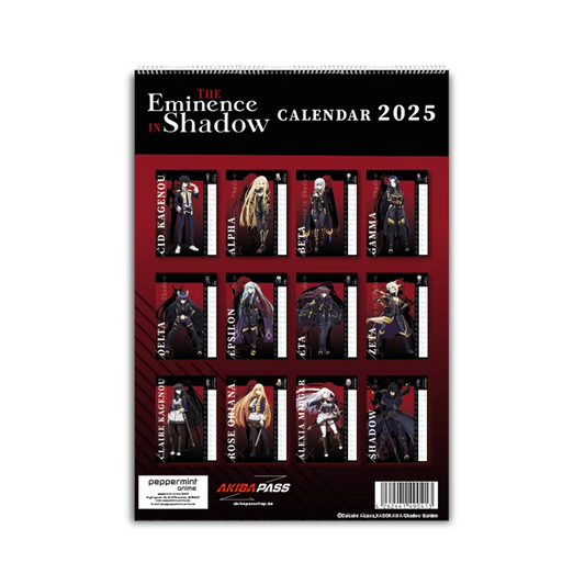 The Eminence in Shadow - Wandkalender 2025
