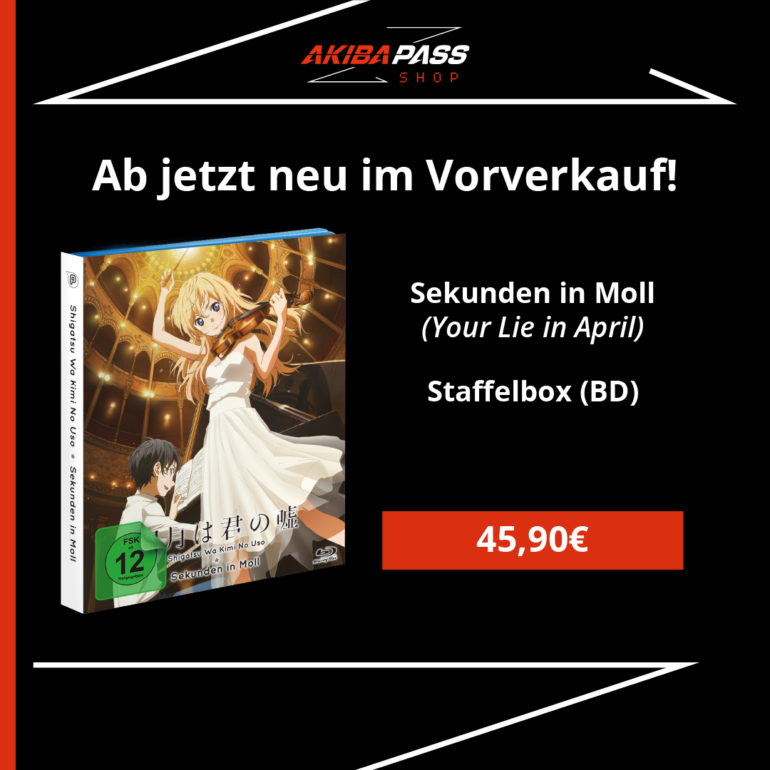 Jetzt vorbestellbar: Shigatsu Wa Kimi No Uso – Sekunden in Moll Staffelbox auf Blu-ray
