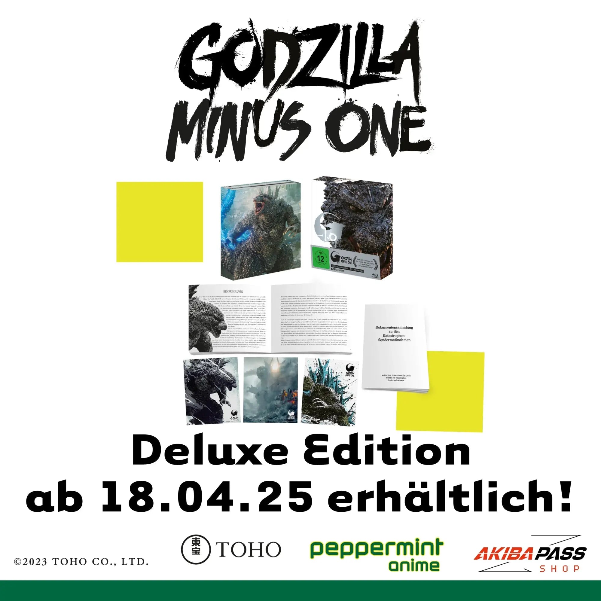 Godzilla Minus One Blu-ray Deluxe Edition: Design der Sammler-Edition enthüllt
