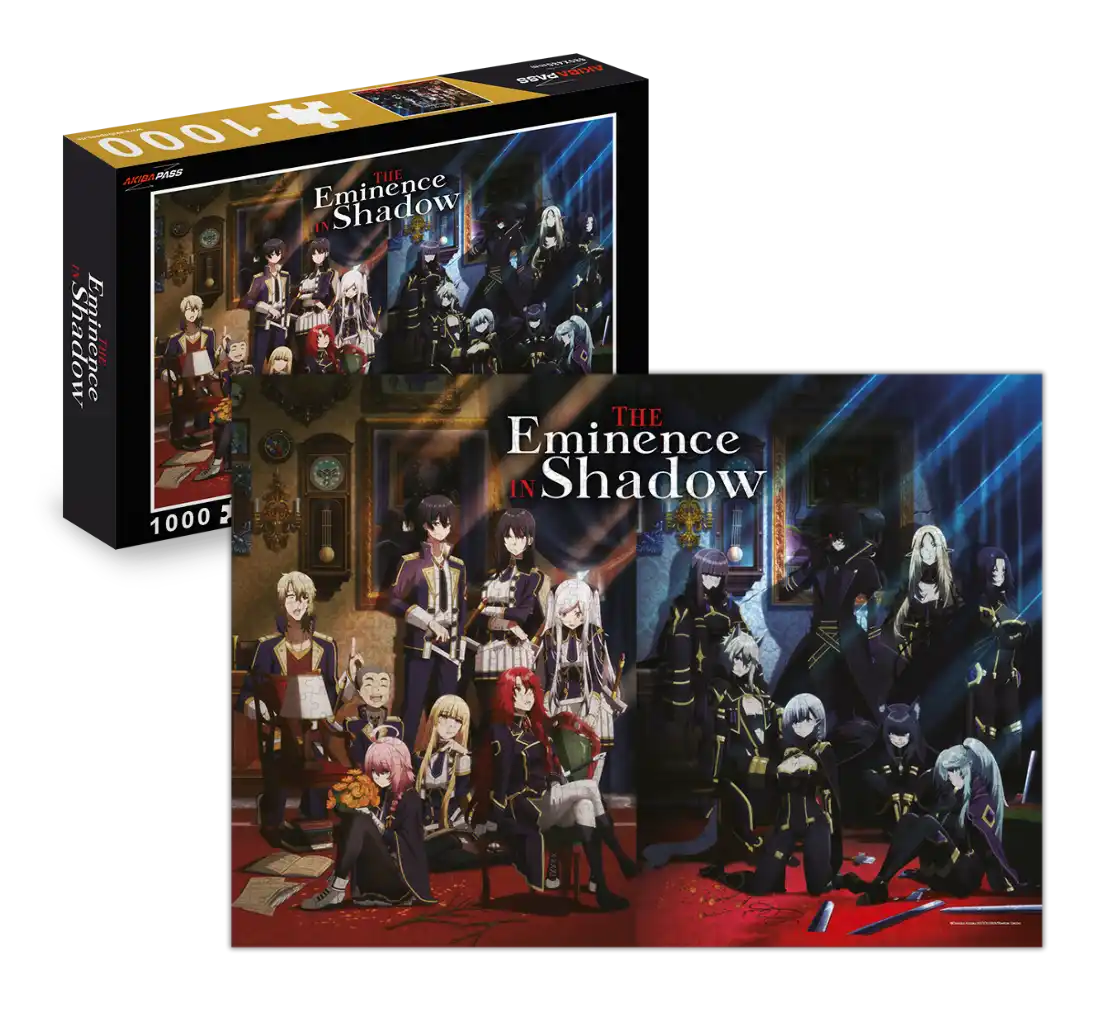 1000-teiliger »Eminence Shadow«-Puzzle mit einem dunklen, gotisch inspirierten Design, detaillierten Mustern und lebhaften Farben.