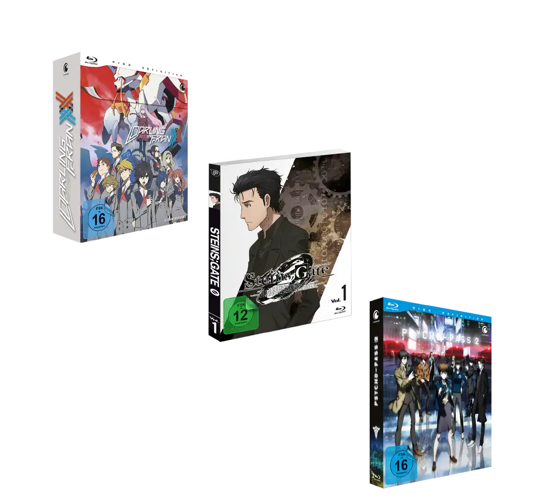 2019 Anime-Blu-ray-Set »Star Ocean: Integrity and Faithlessness« mit Charakterkunst auf dem Cover.