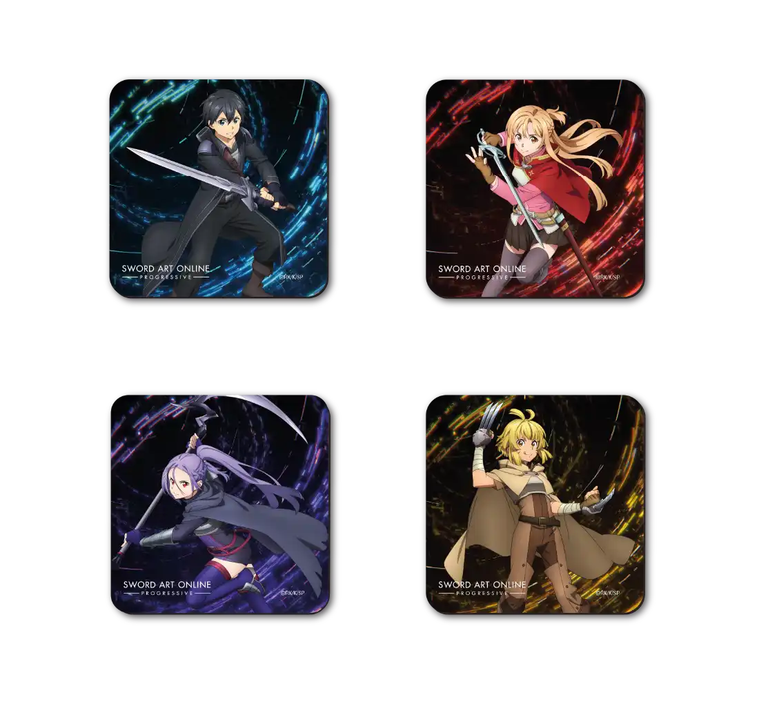4-Panel ‚Sword Art Online‘ Anime-Charakter-Mauspad-Set.