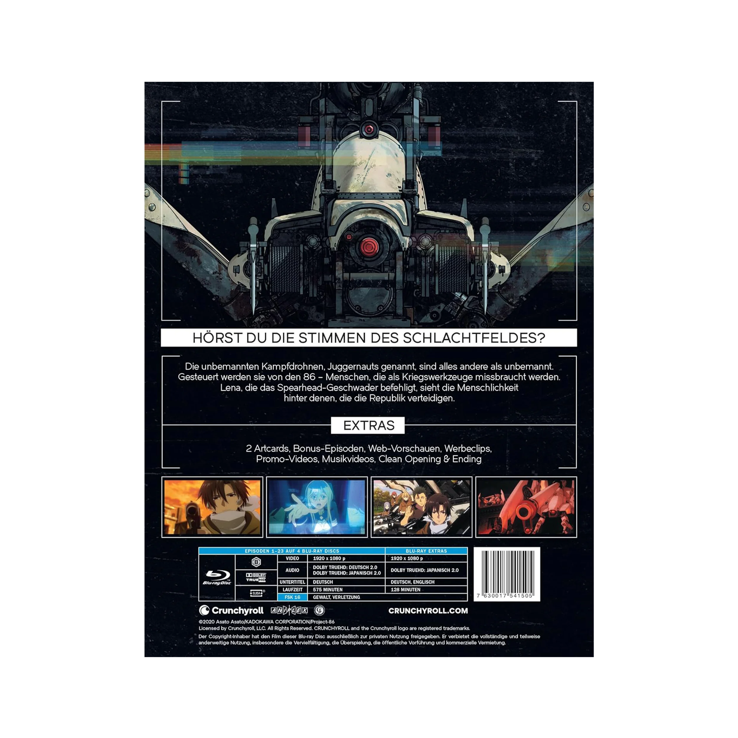 20th Century Fox Blu-ray Disc für die Limited Edition Steelbook von 86: Eighty Six Staffel 1