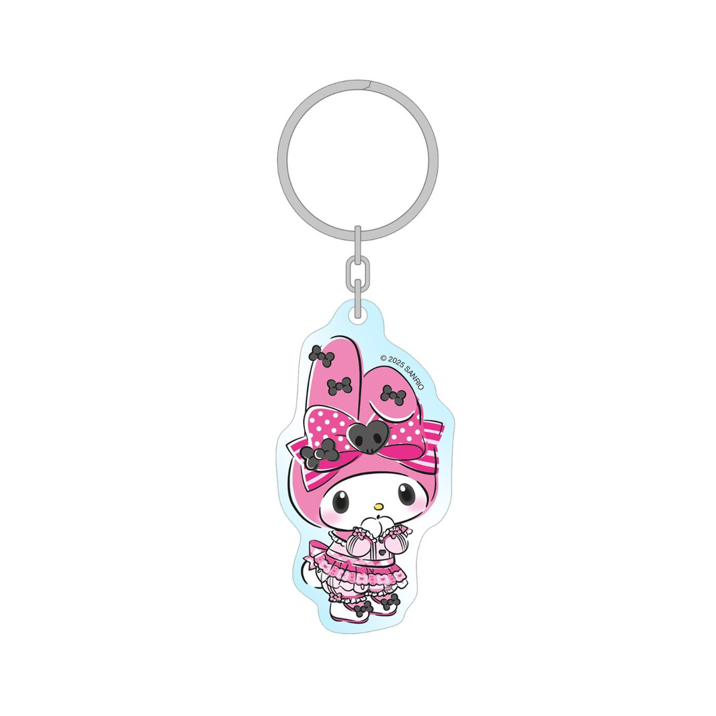 My Melody - Pink Black Party Series - Acrylschlüsselanhänger (Holo-Effekt) (7cm)
