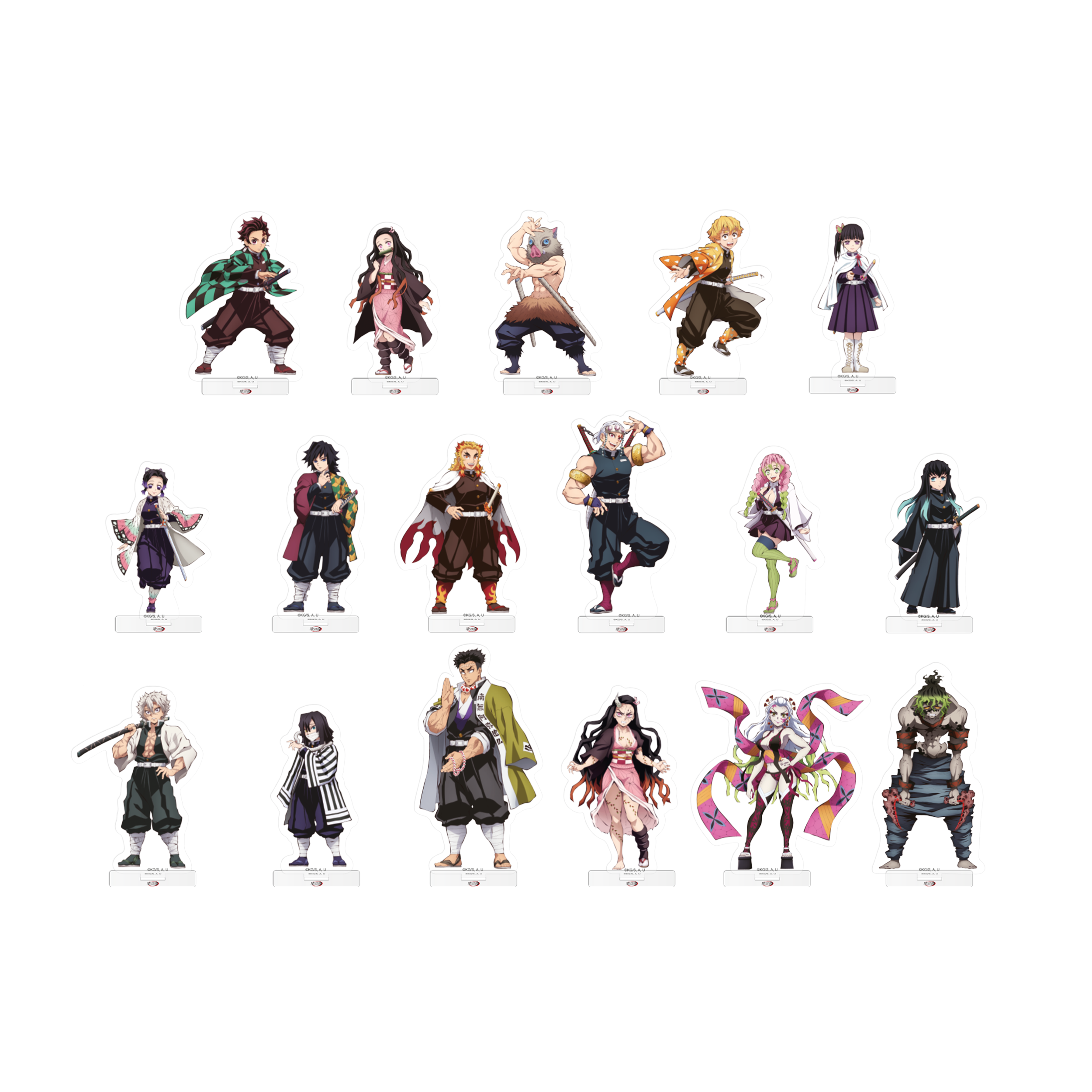 Demon Slayer - Kimetsu no Yaiba - Entertainment District Arc - Acrylaufsteller - Set mit 17 Aufstellern (je 10cm)