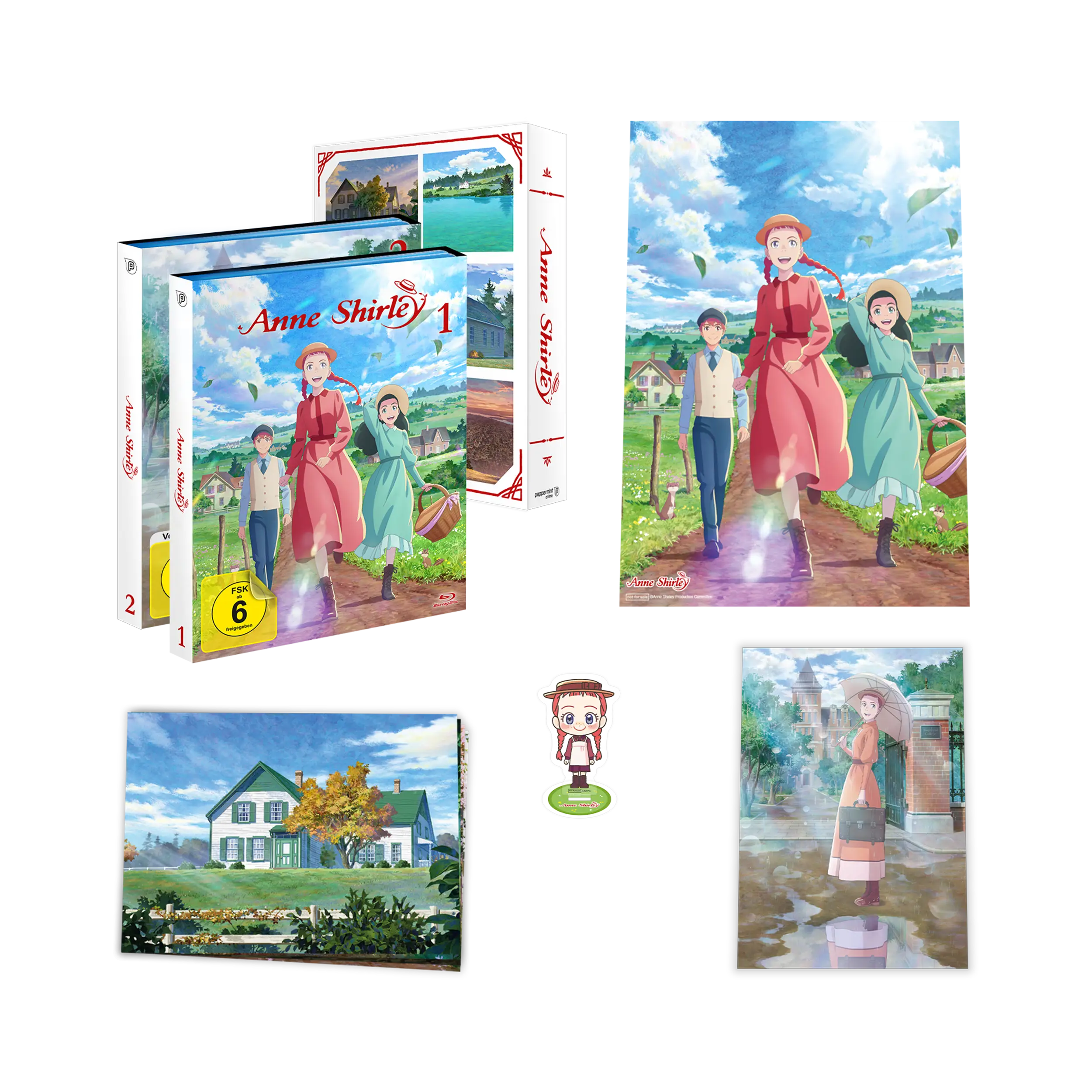 Anne Shirley - Limited Edition - Sparbundle mit Vol. 1 & 2, Sammelschuber und exklusiven Extras (Blu-ray)