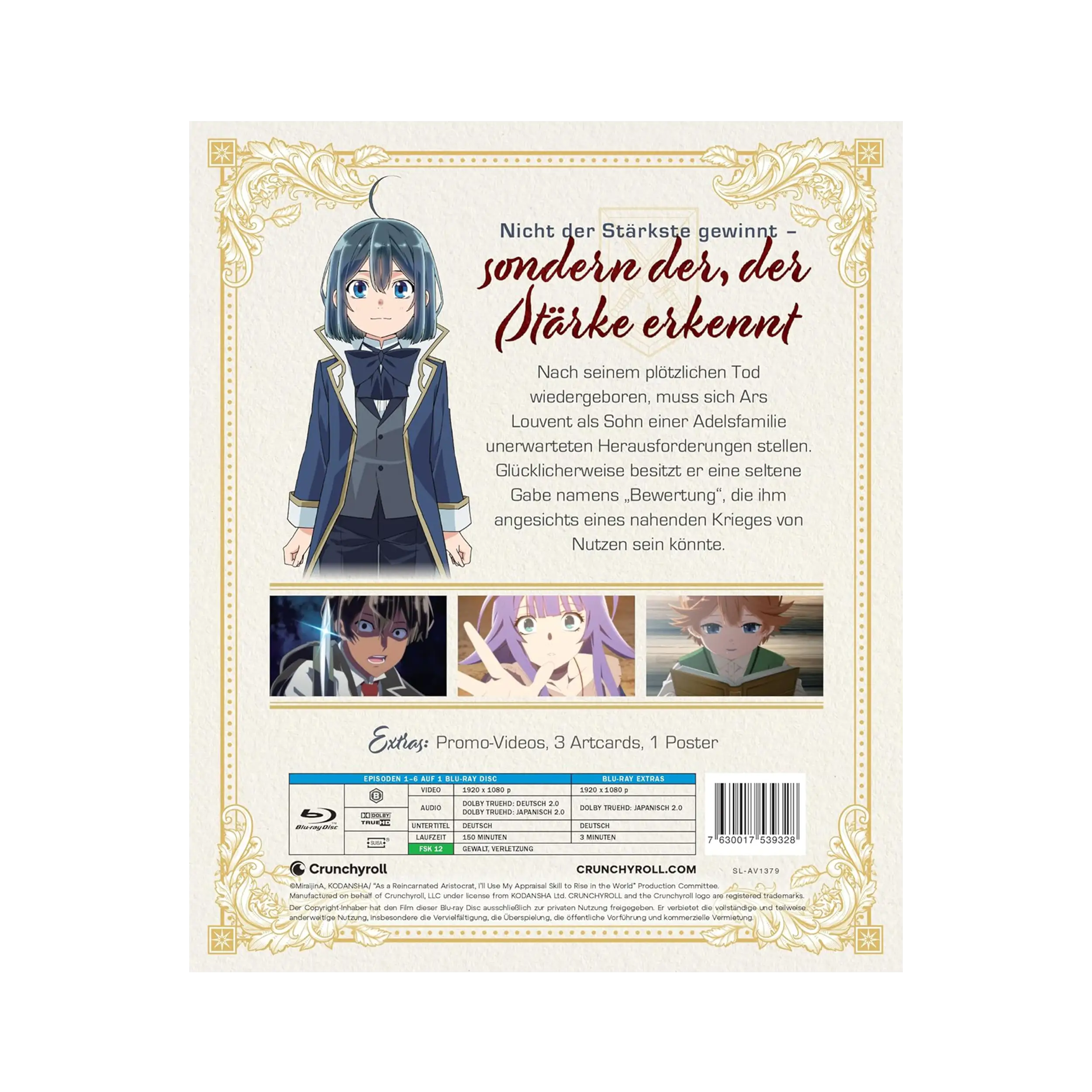 As a Reincarnated Aristocrat, I'll Use My Appraisal Skill to Rise in the World - Staffel 1 - Vol. 1 (Blu-ray)