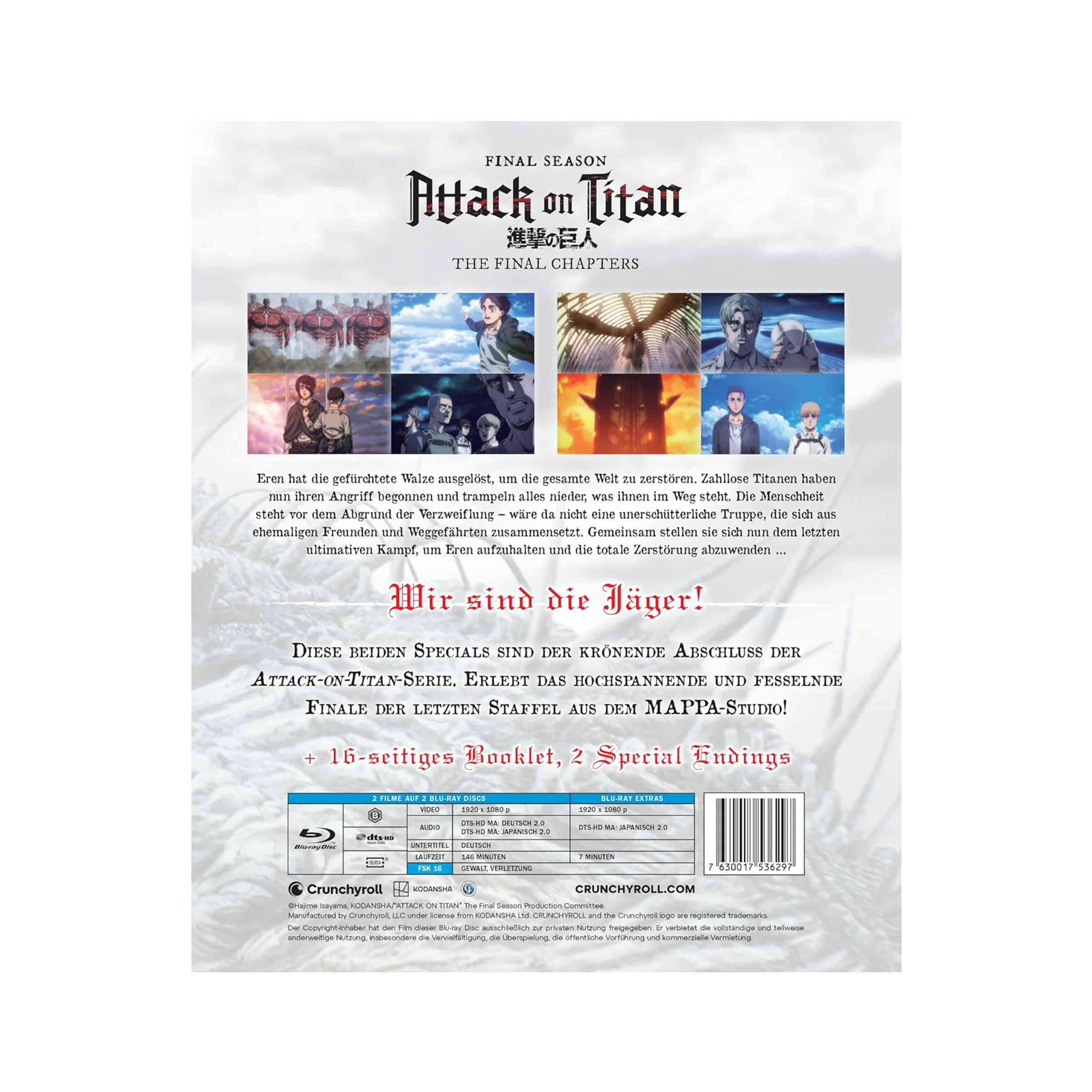 Attack on Titan Final Season - 4. Staffel - The Final Chapters (Blu-ray)