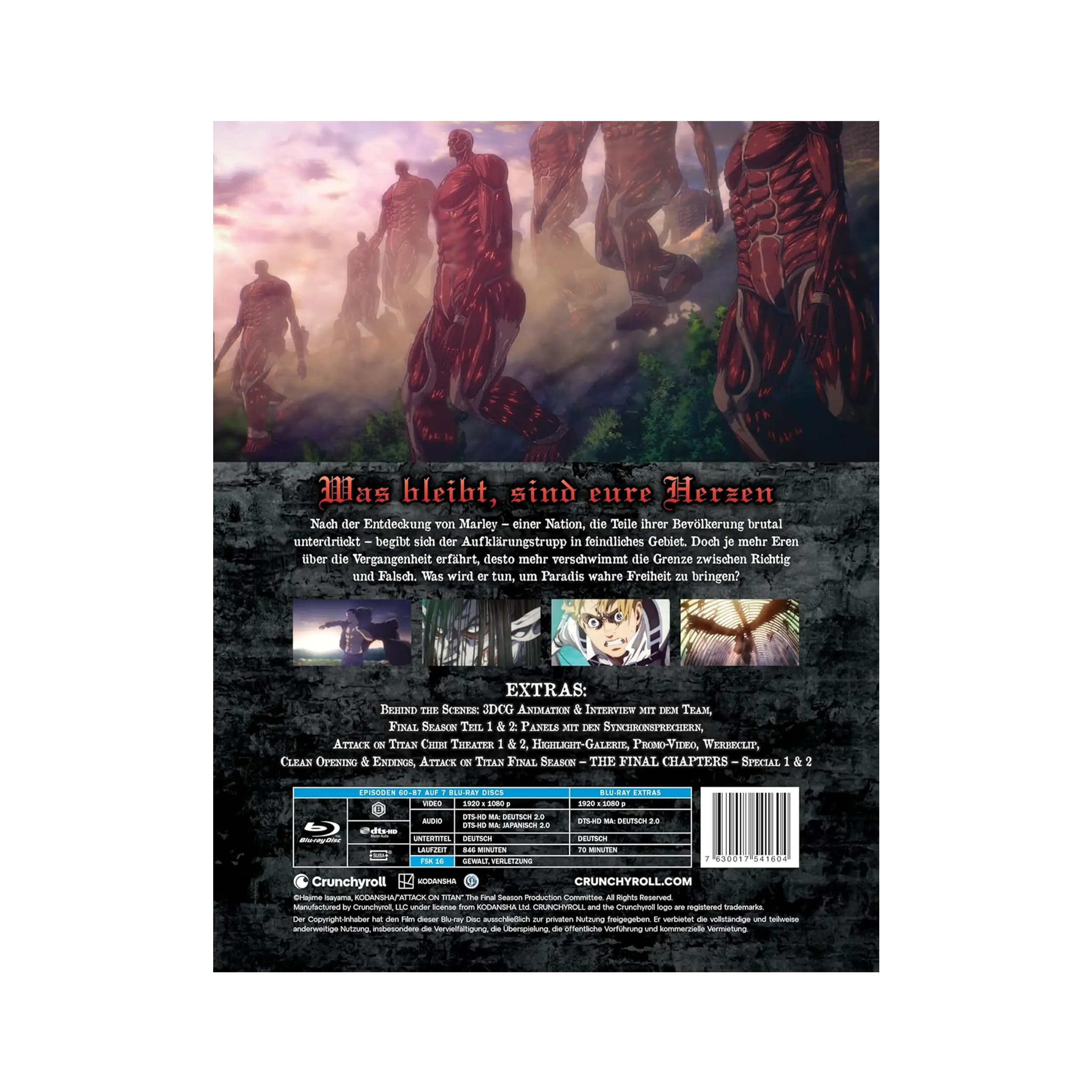 Attack on Titan - Final Season - Gesamtausgabe -Limited Edition mit Steelbook (Blu-ray)