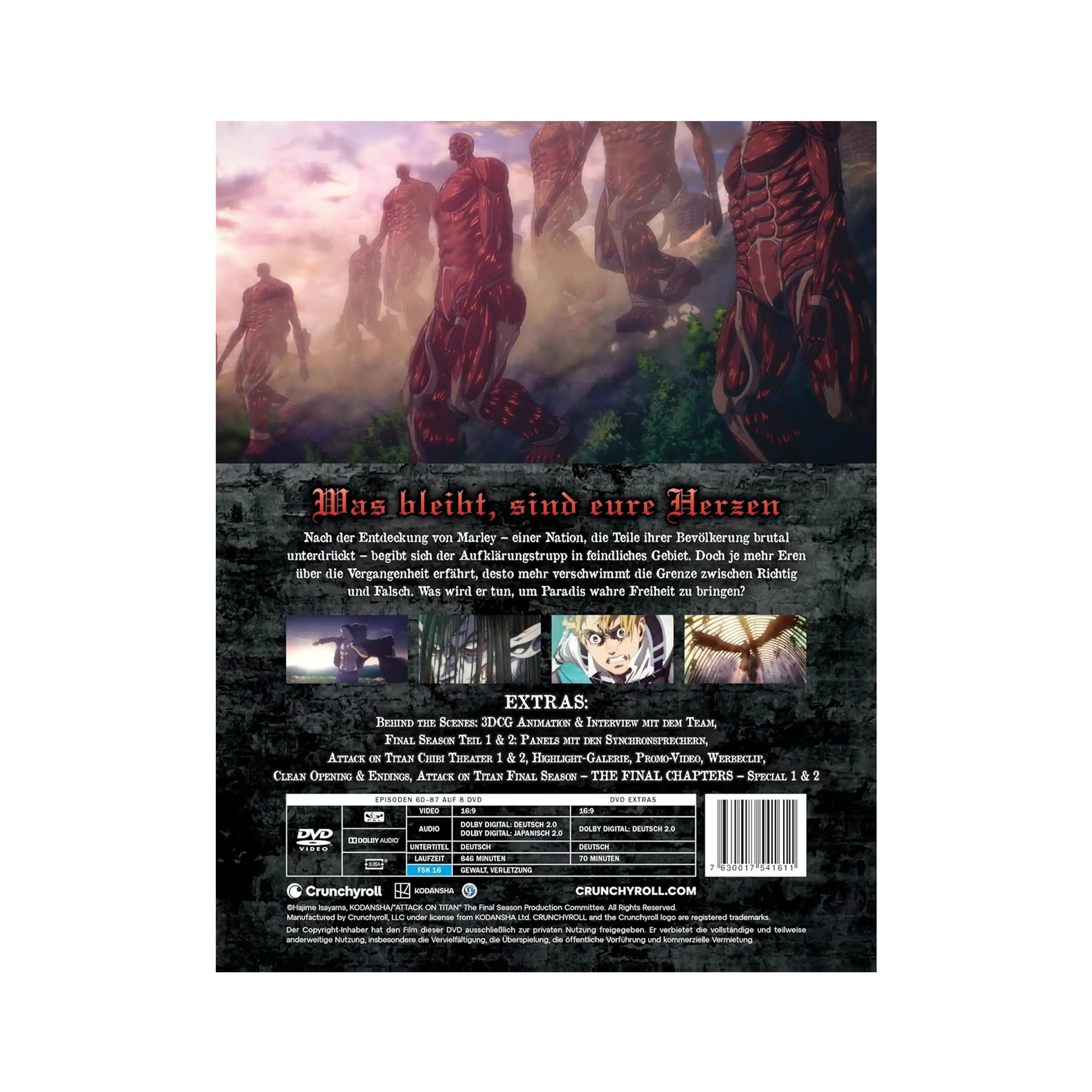 Attack on Titan - Final Season - Gesamtausgabe -Limited Edition mit Steelbook (DVD)