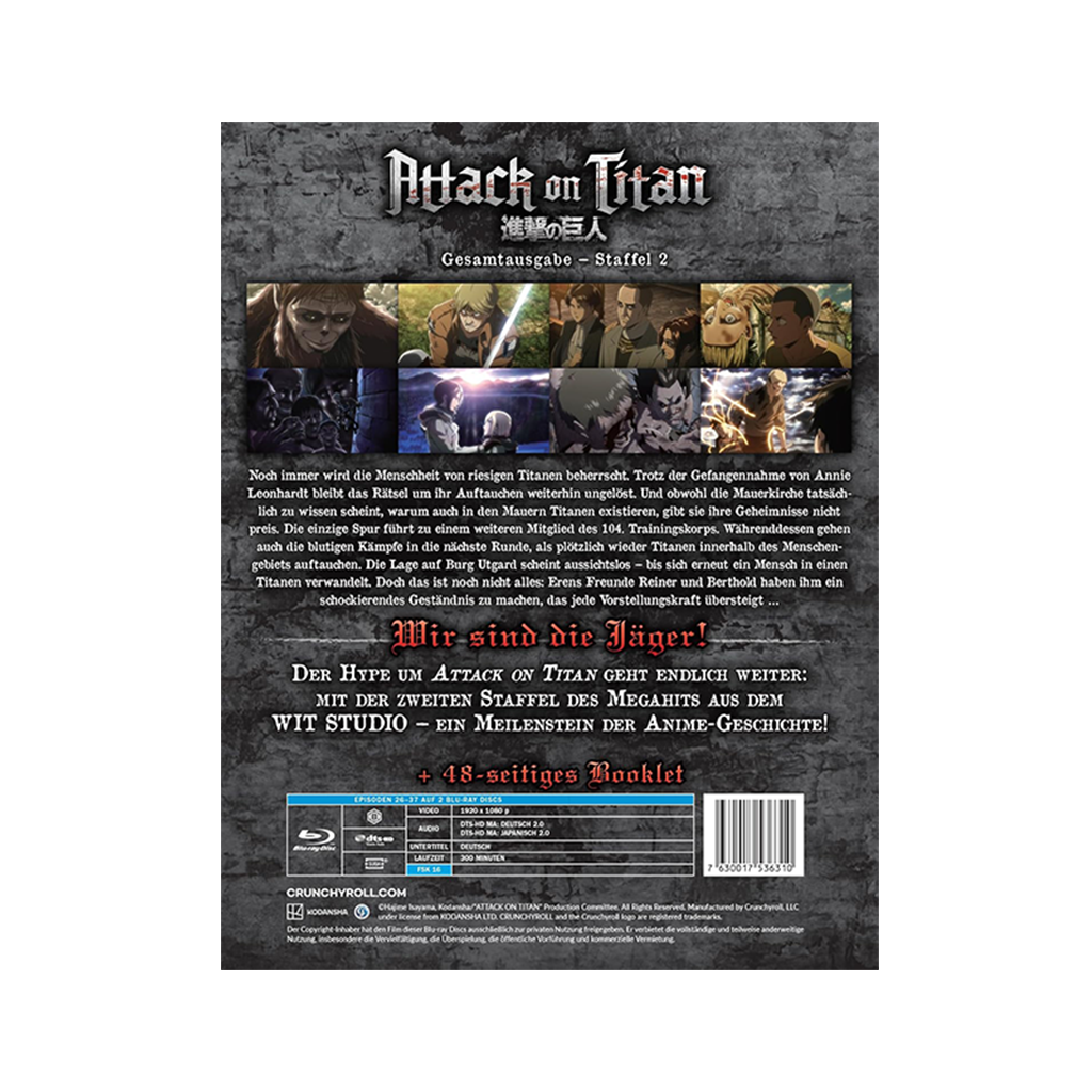 Attack on Titan - Staffel 2 - Gesamtausgabe - Limited Edition im Steelbook (Blu-ray)