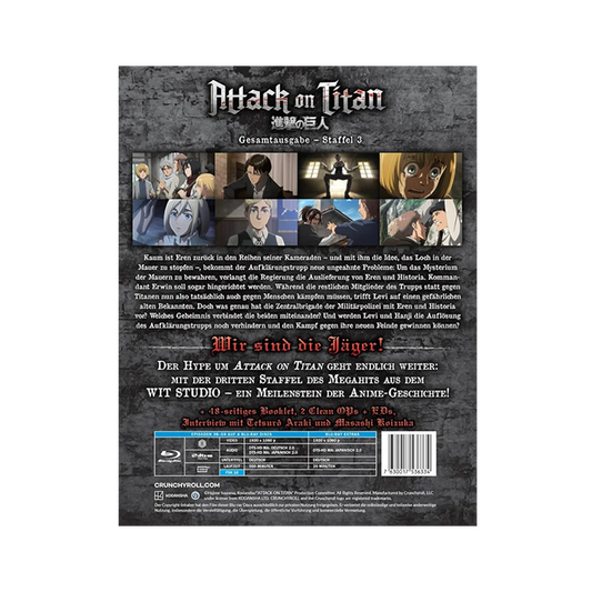 Attack on Titan - Staffel 3 - Gesamtausgabe - Steelbook (Blu-ray) - Limited Edition