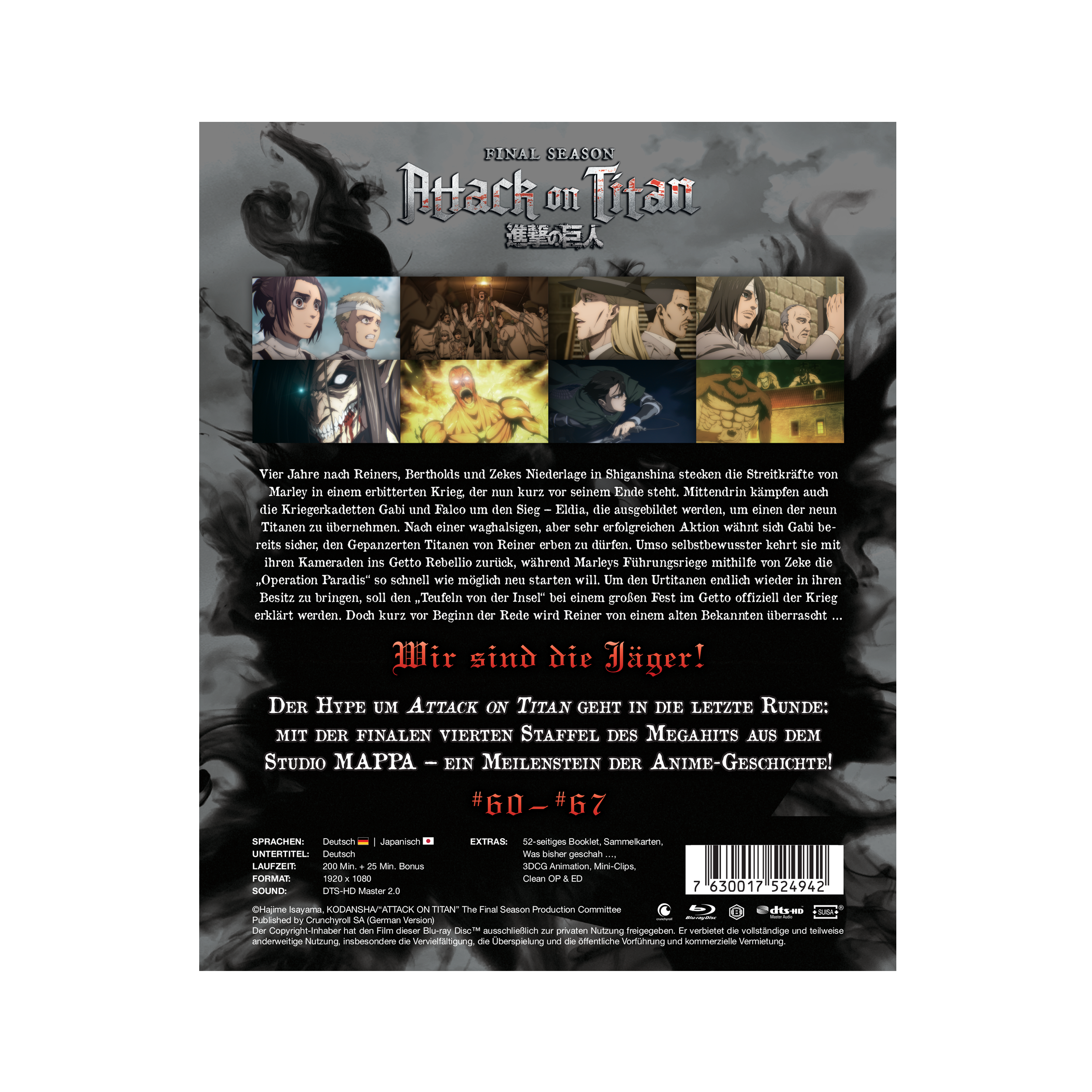 Attack on Titan Final Season - 4. Staffel - Vol. 1 (Blu-ray)