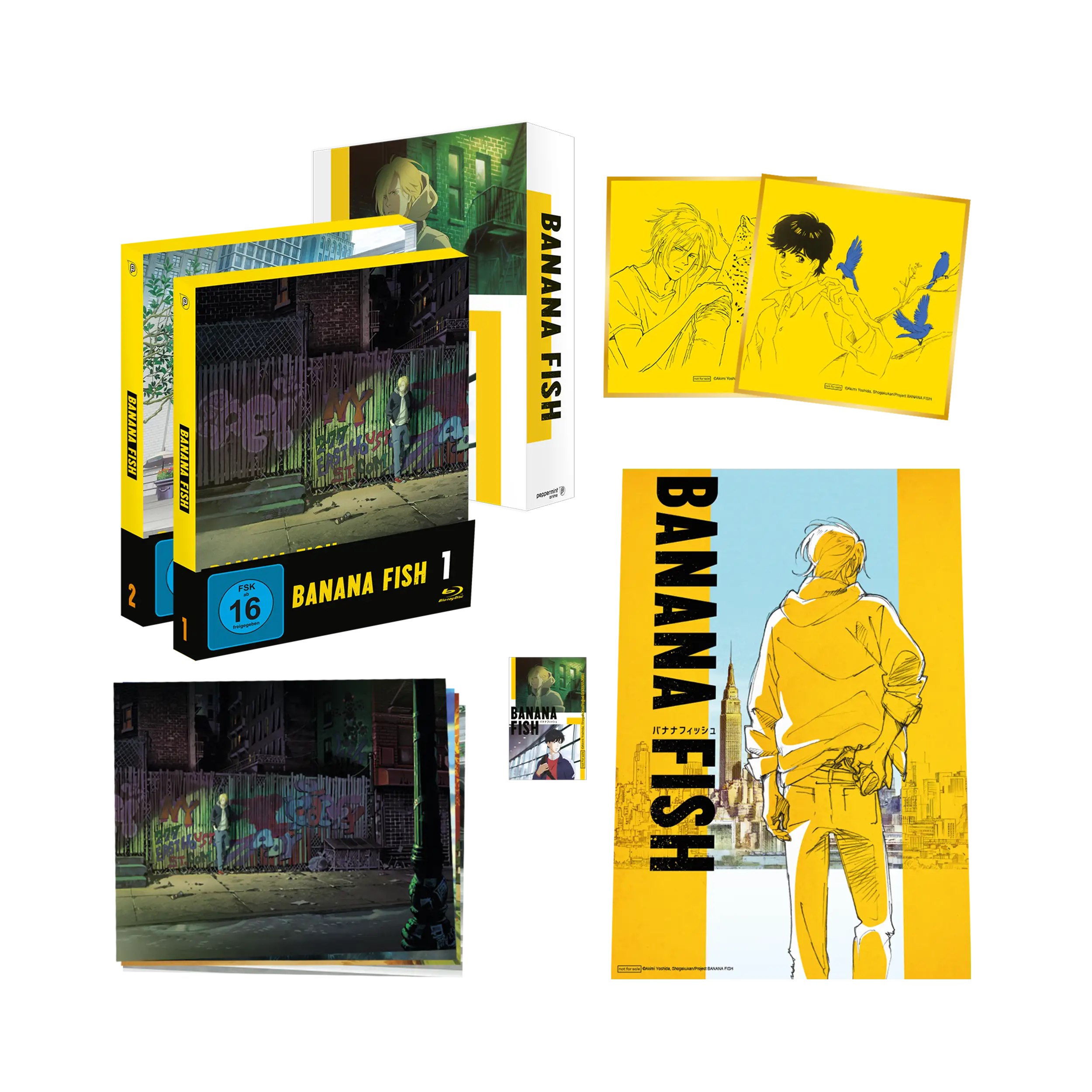 Banana Fish - Limited Edition - Sparbundle mit Vol. 1 & 2, Sammelschuber und exklusiven Extras (Blu-ray)