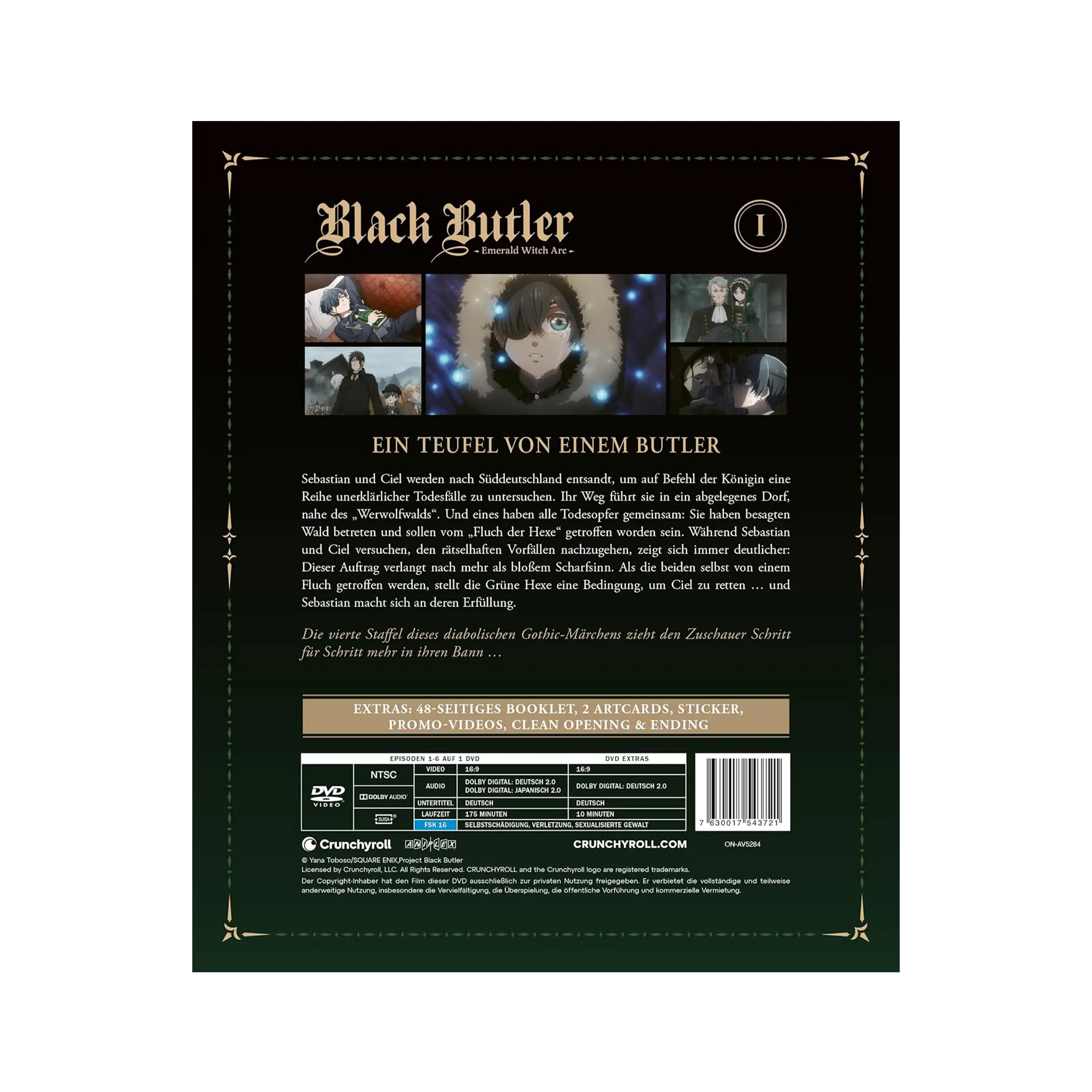 Black Butler: Emerald Witch Arc - Staffel 4 - Vol.1 - Limited Edition mit Samelschuber (DVD)