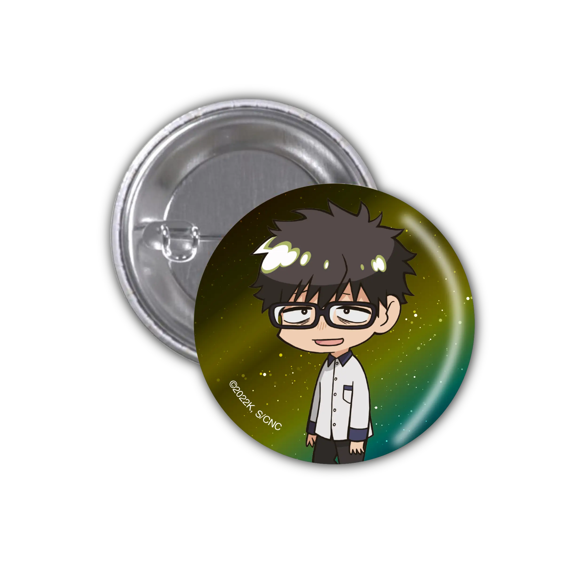 Call of the Night - Button - Chibi Akihito (glow in the dark effect)