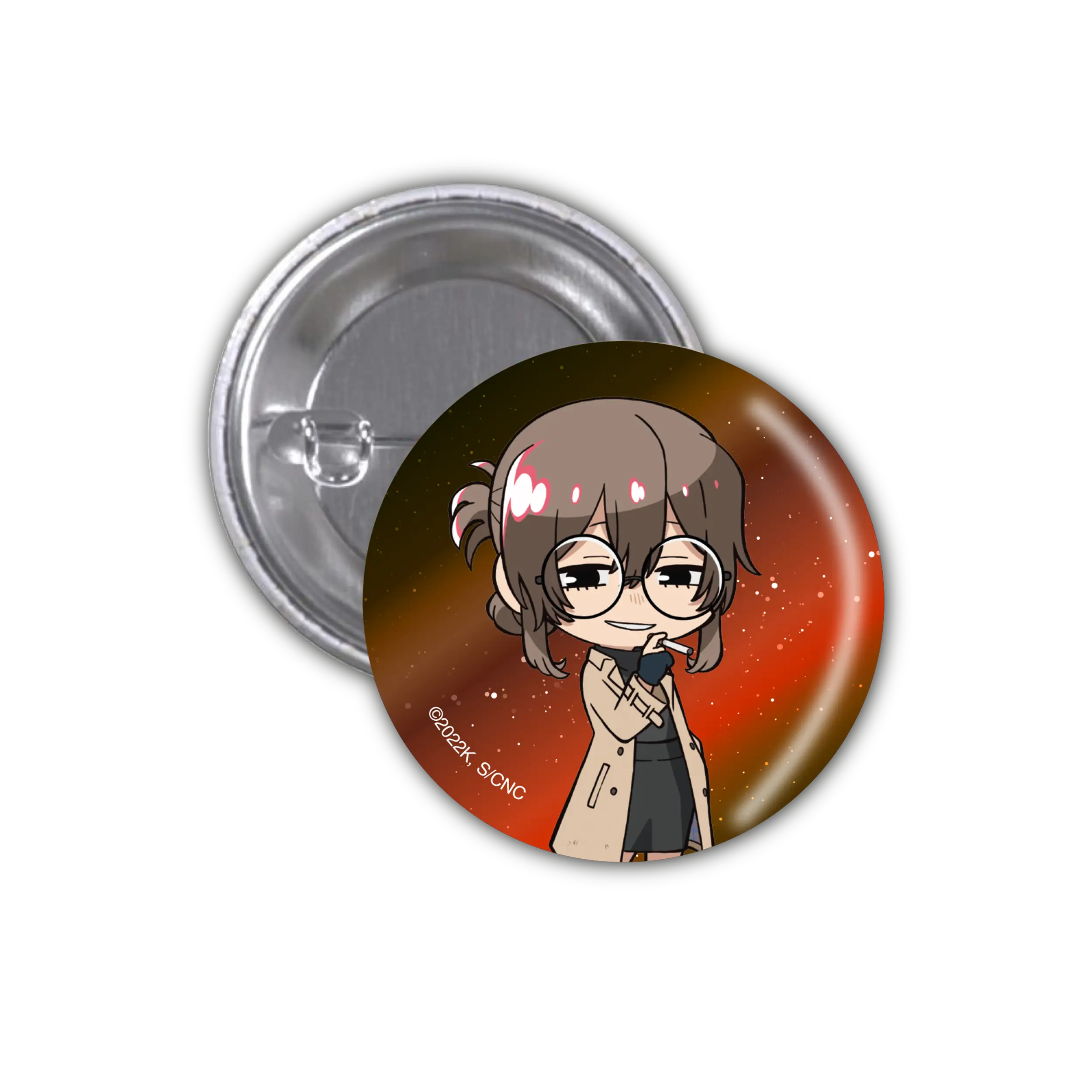 Call of the Night - Button - Chibi Anko (glow in the dark effect)