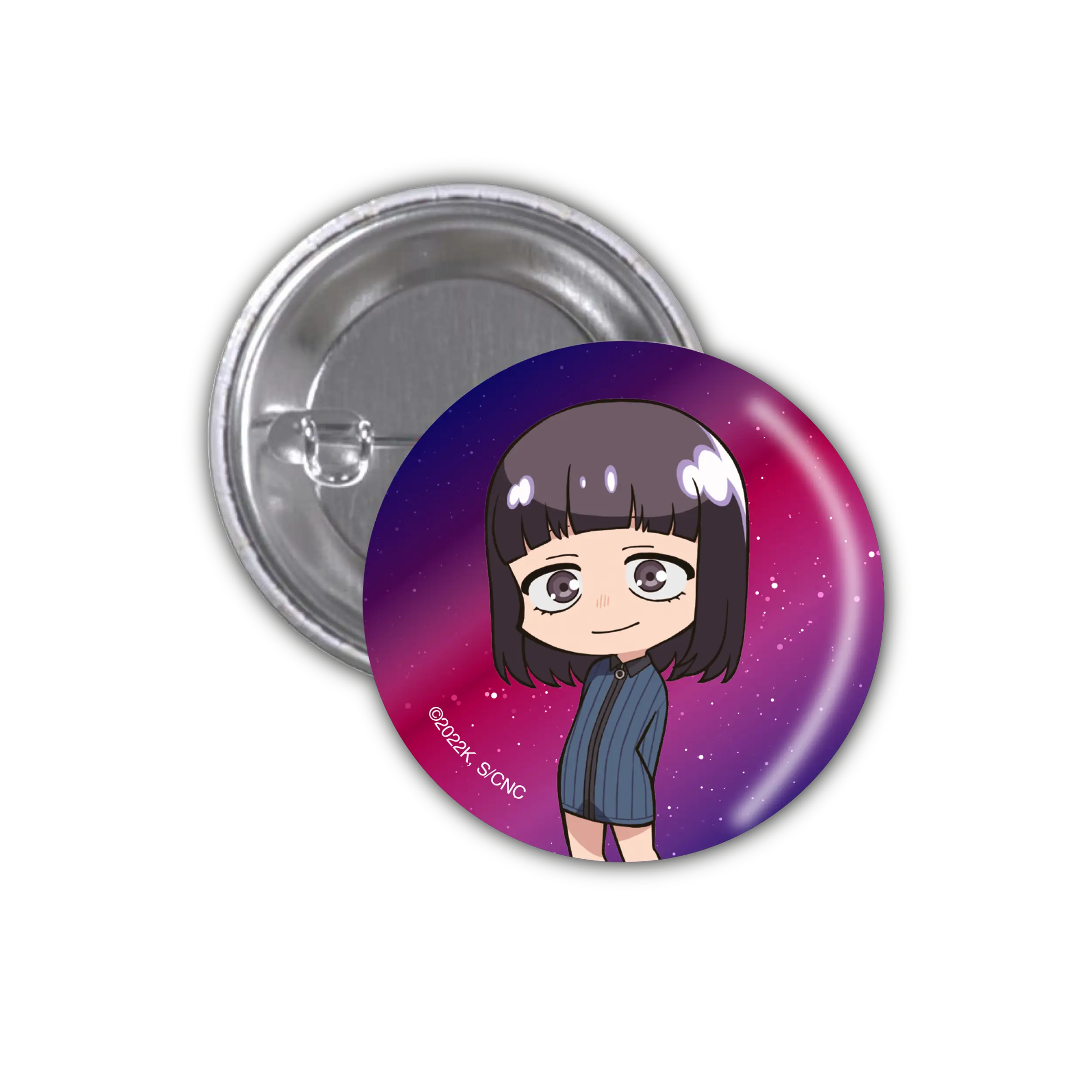 Call of the Night - Button - Chibi Hatsuka (glow in the dark effect)