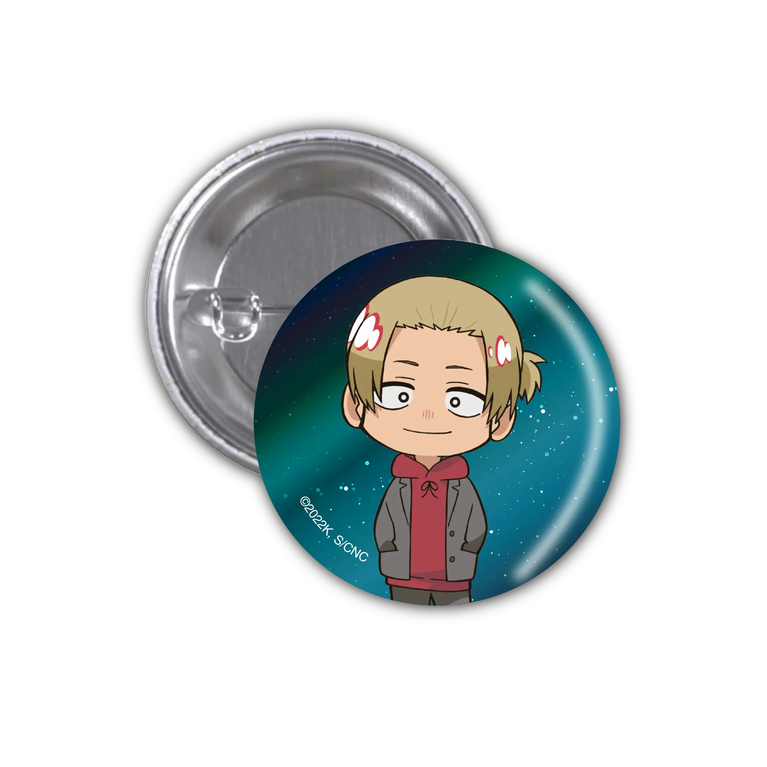 Call of the Night - Button - Chibi Mahiru (glow in the dark effect)