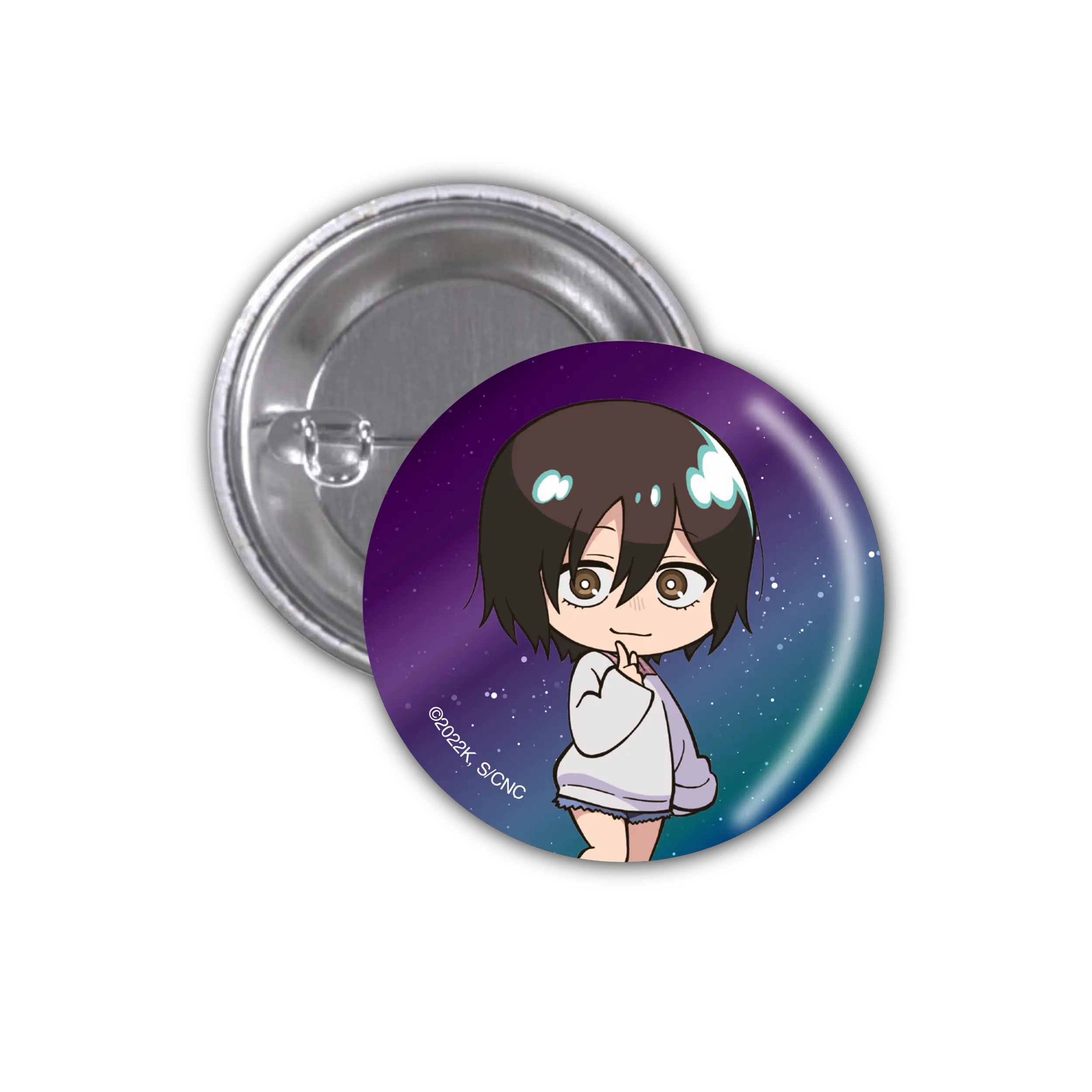 Call of the Night - Button - Chibi Midori (glow in the dark effect)