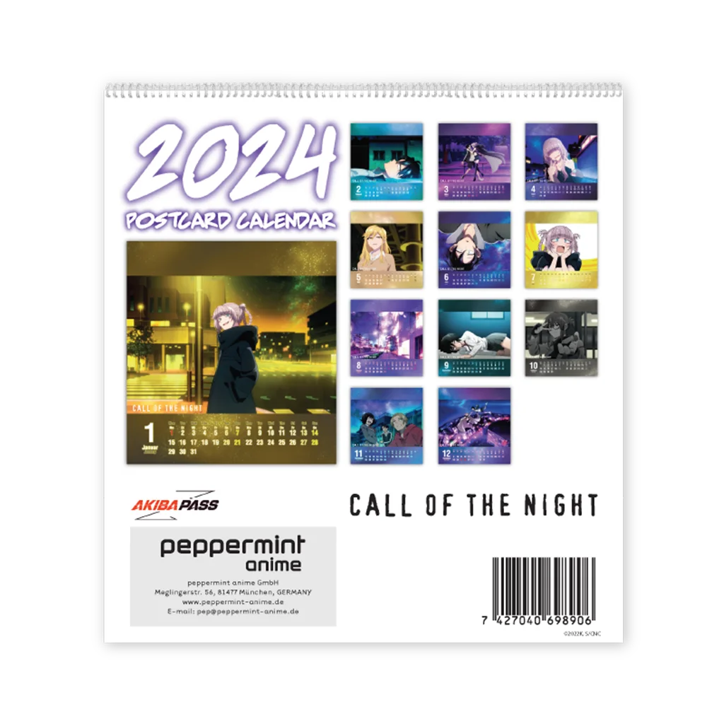 Call of the Night - Postkartenkalender 2024
