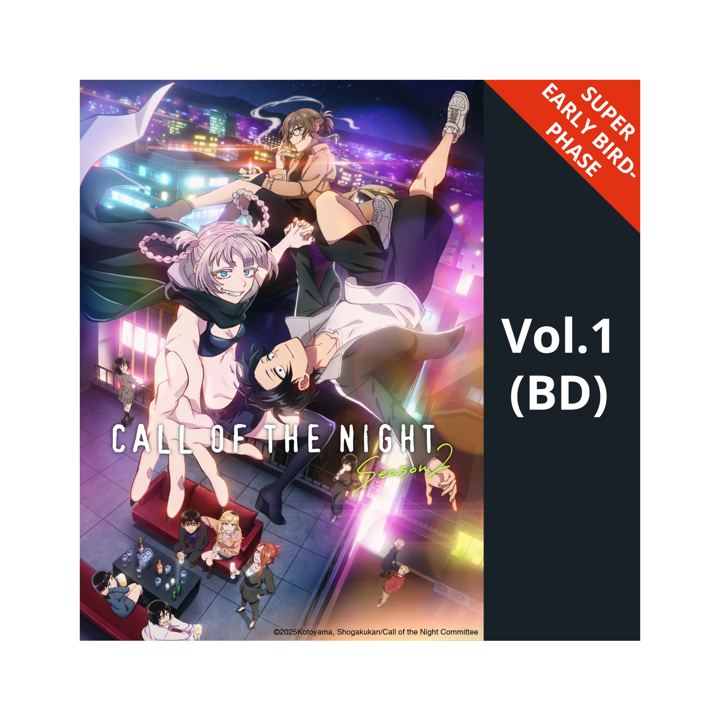 2019 Anime Call of the Night Blu-ray Volume 1 für Call of the Night Season 2 Vol 1