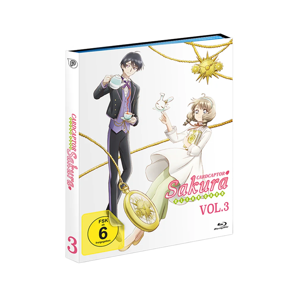 Cardcaptor Sakura Clear Card Vol. 3 Blu-ray Sammelbox, lila-weiß mit Gold