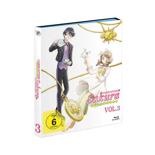 Cardcaptor Sakura Clear Card Vol. 3 Blu-ray Sammelbox, lila-weiß mit Gold