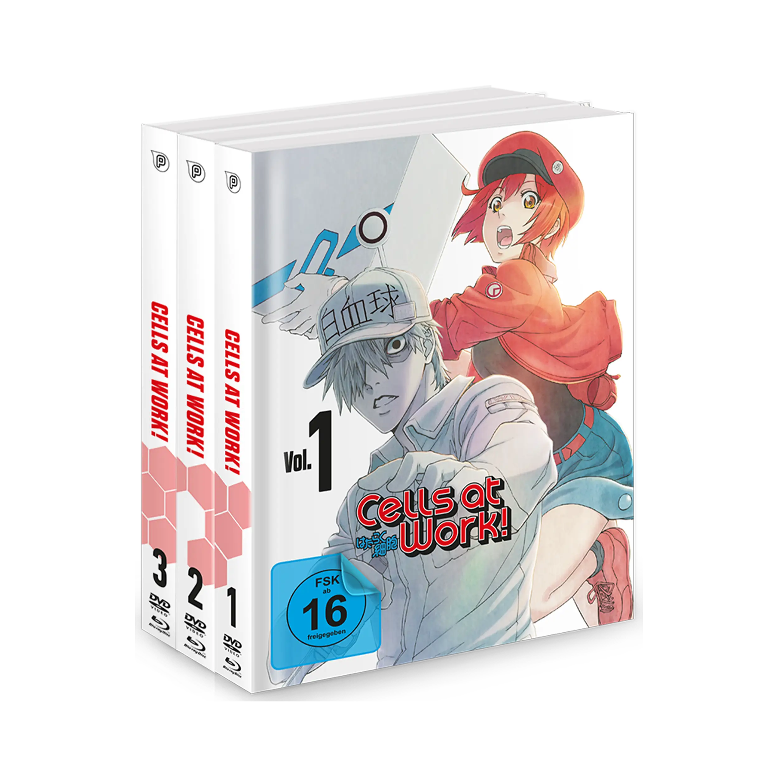 Cells at Work! - Gesamtausgabe mit Vol.1-3 (Mediabook - Blu-ray & DVD)
