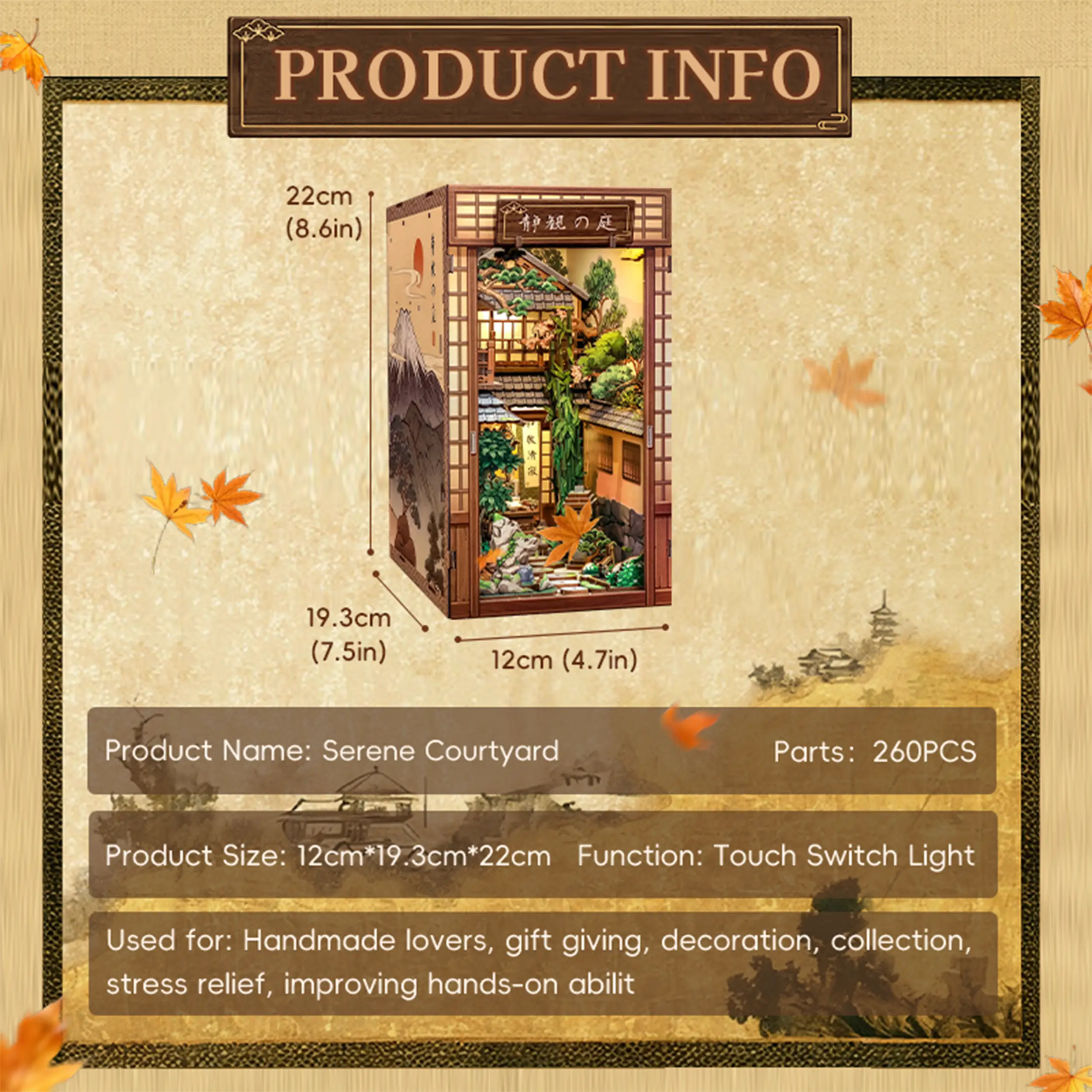 CuteBee - Book Nook - Serene Courtyard
