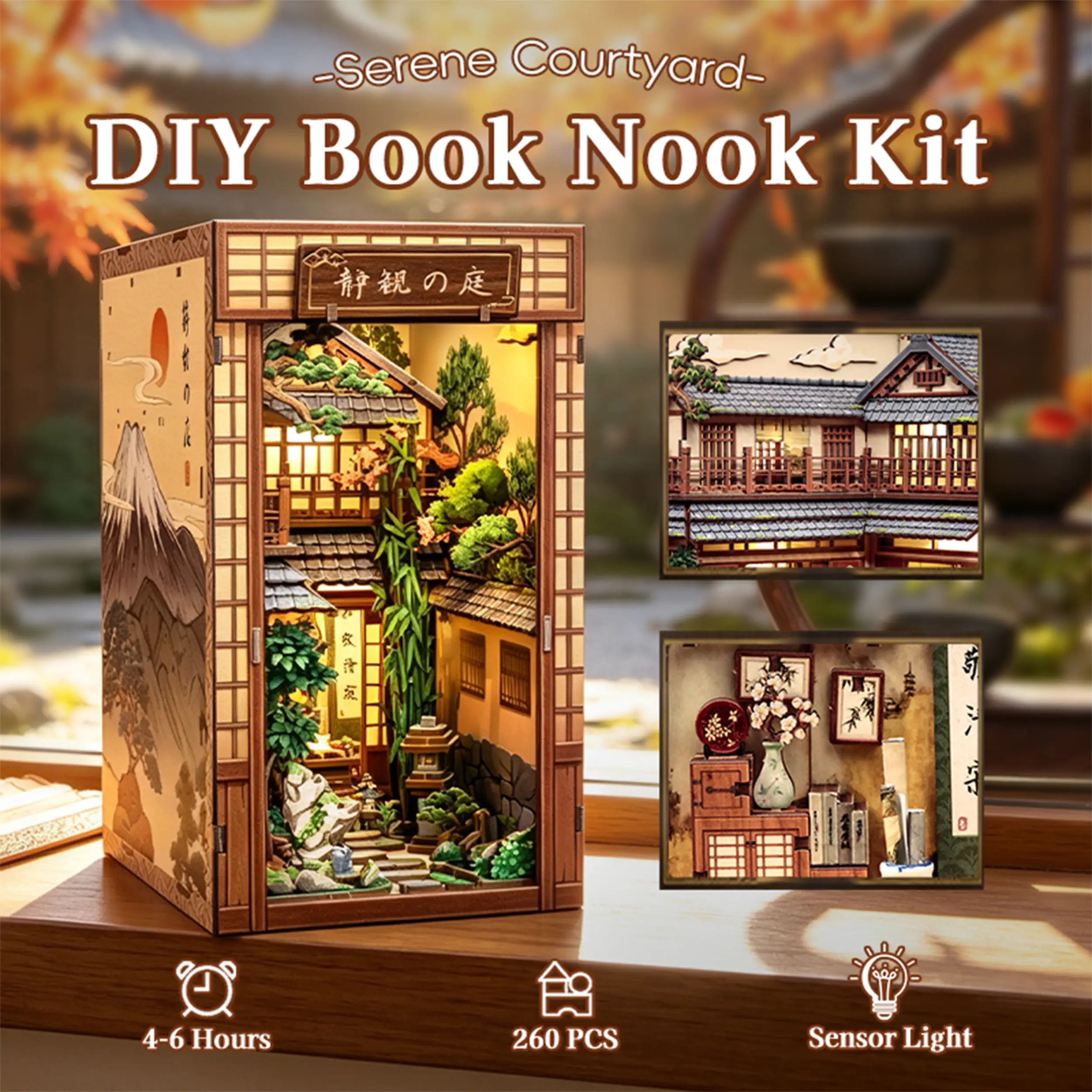CuteBee - Book Nook - Serene Courtyard