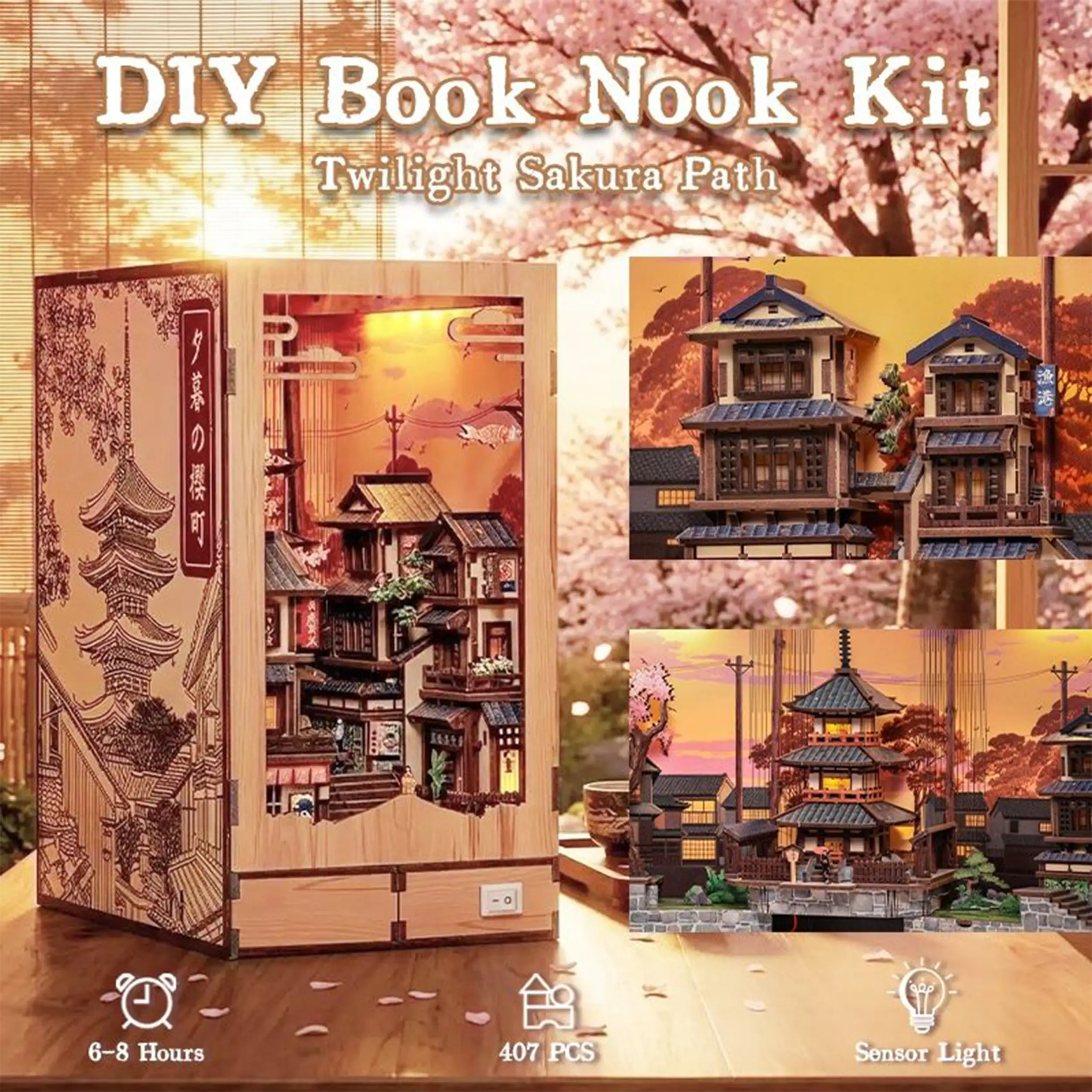 CuteBee - Book Nook - Twilight  Sakura Path