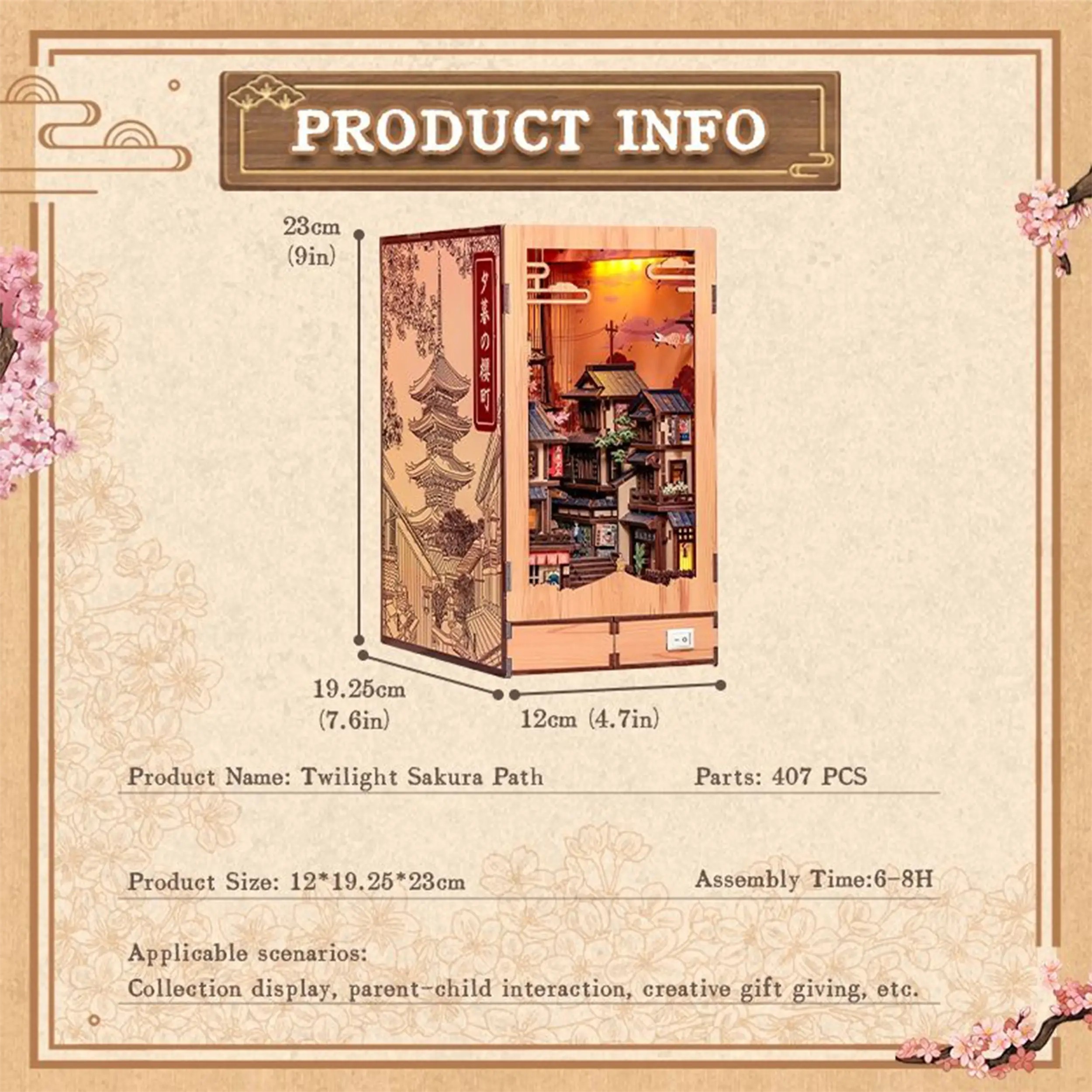 CuteBee - Book Nook - Twilight  Sakura Path