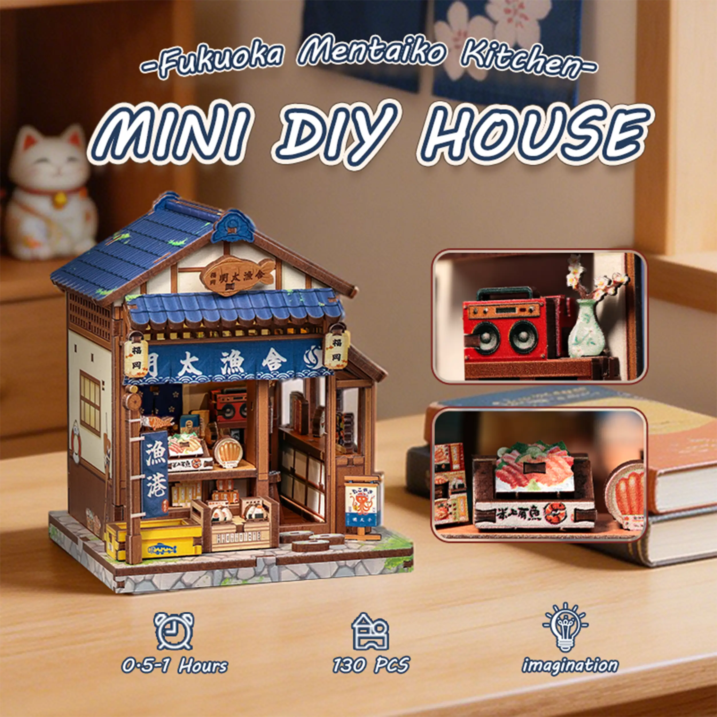 CuteBee - Miniatur Haus - Fukuoka Mentaiko Kitchen