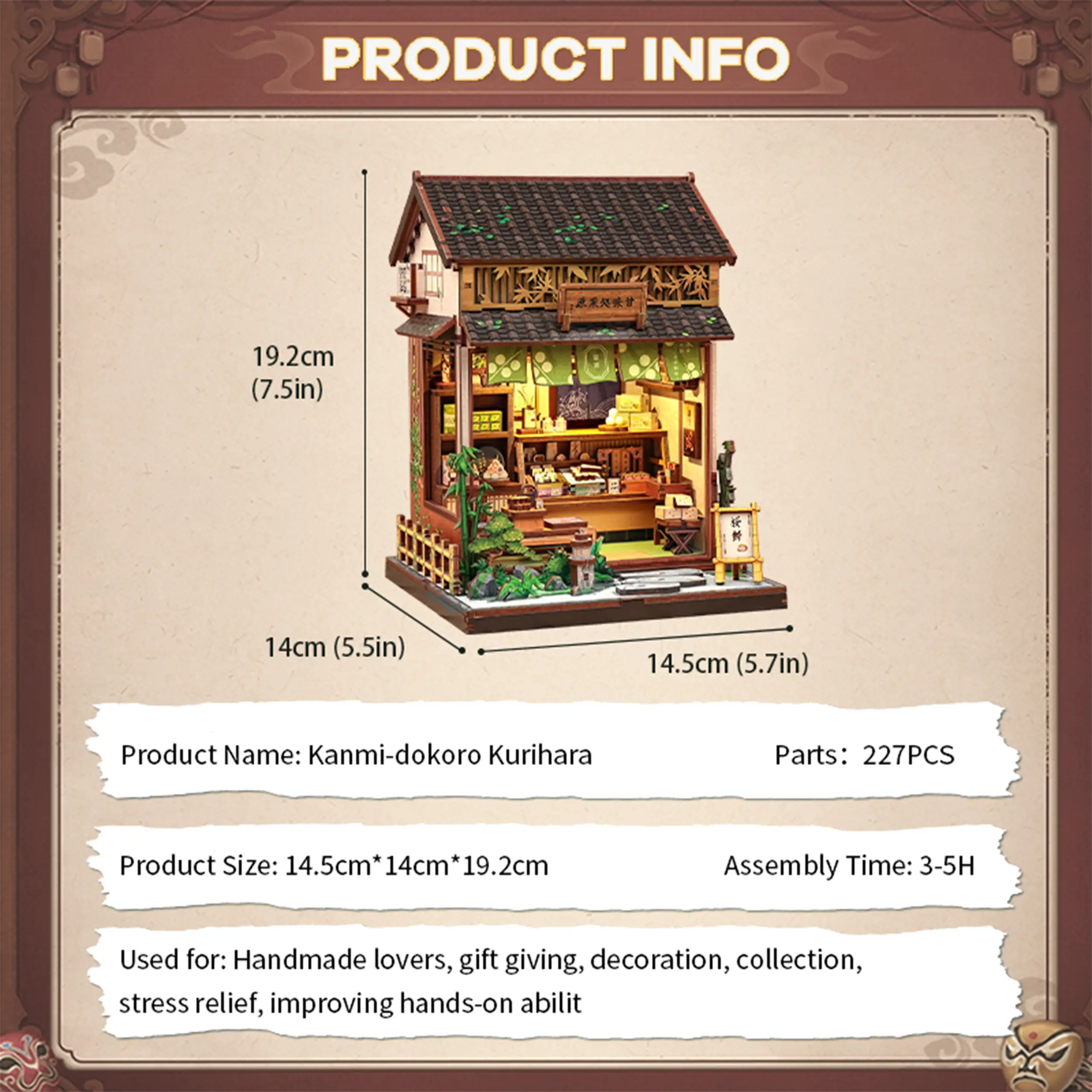 CuteBee - Miniatur Haus - Kanmi-dokoro Kurihara