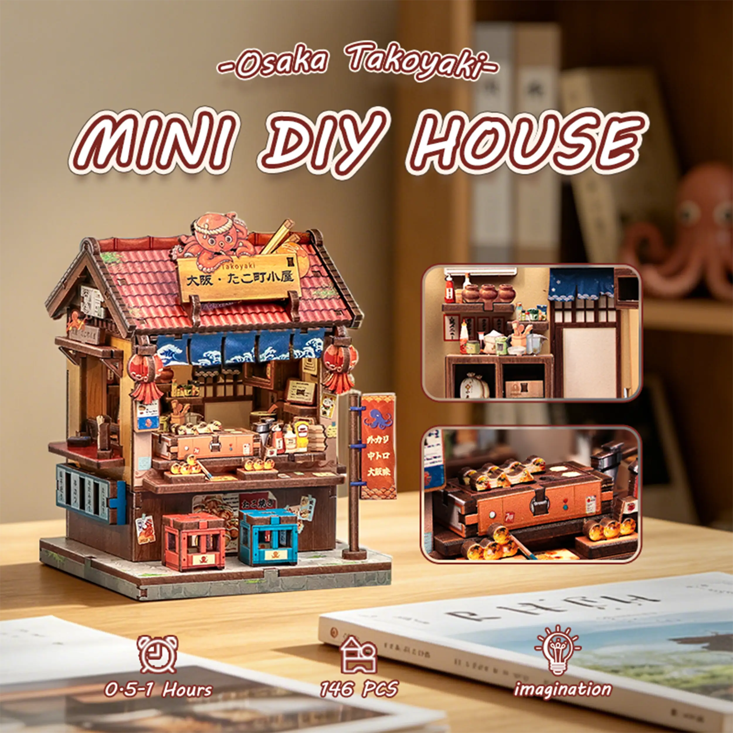 CuteBee - Miniatur Haus - Osaka Takoyaki