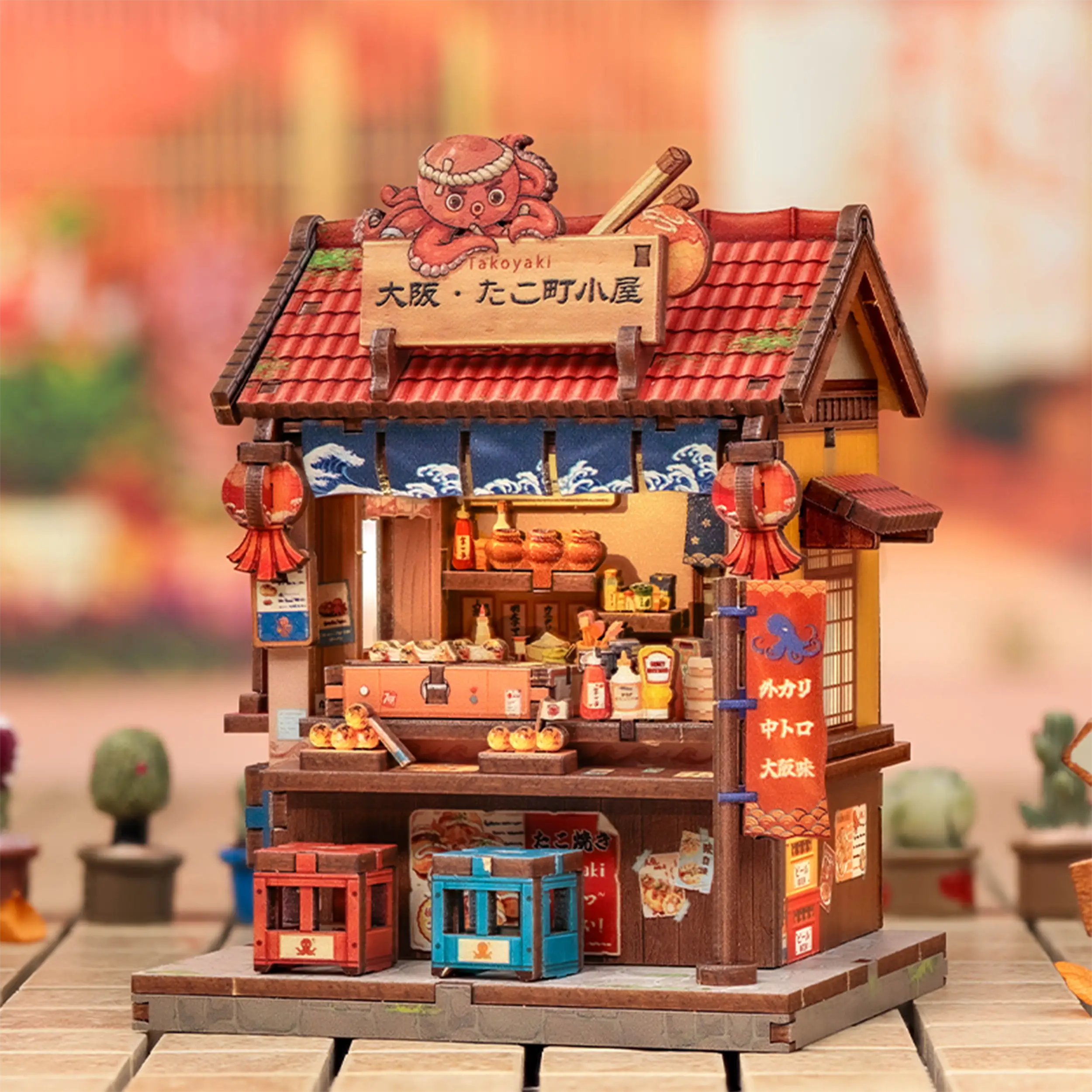 CuteBee - Miniatur Haus - Osaka Takoyaki