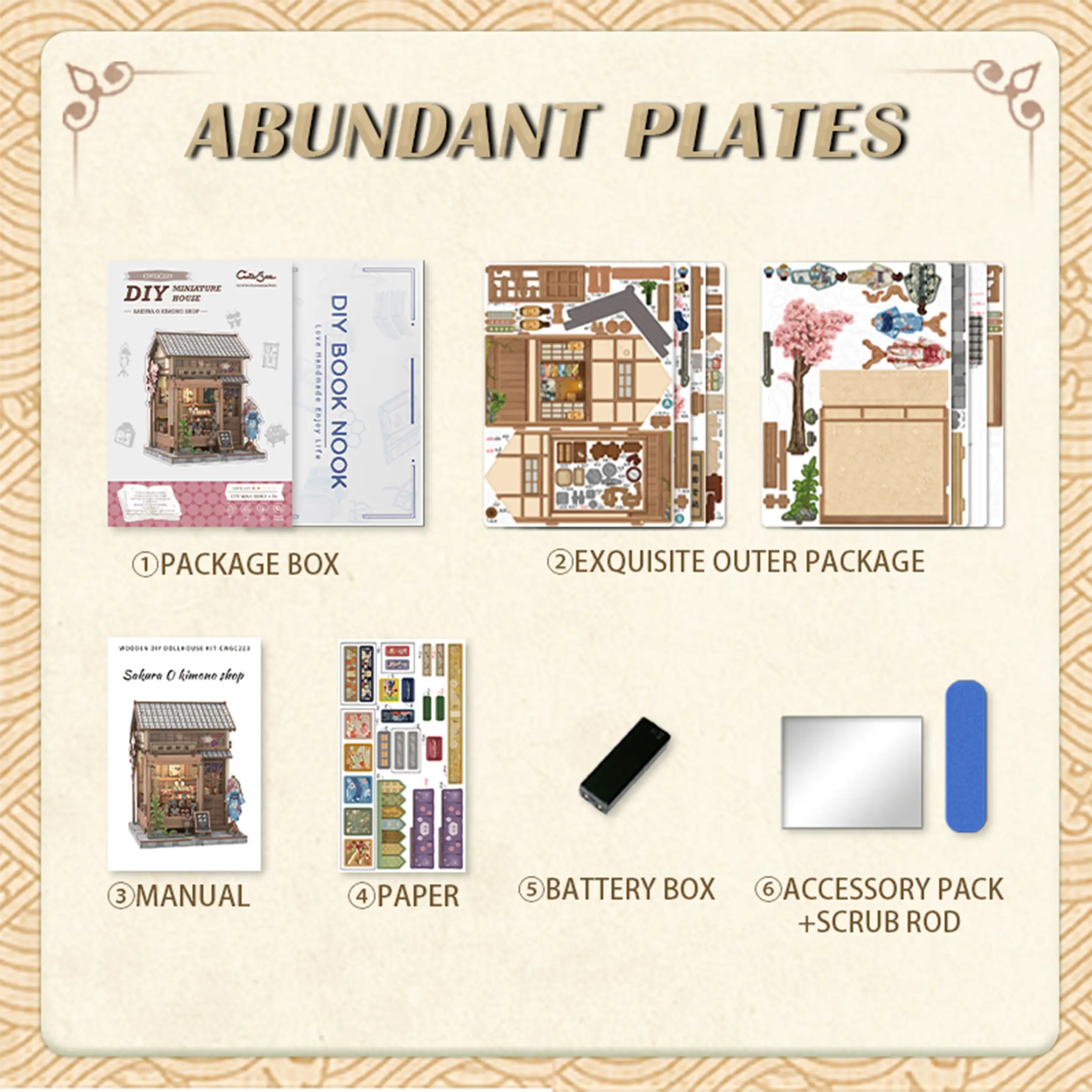 CuteBee - Miniatur Haus - Sakura Kimono Shop