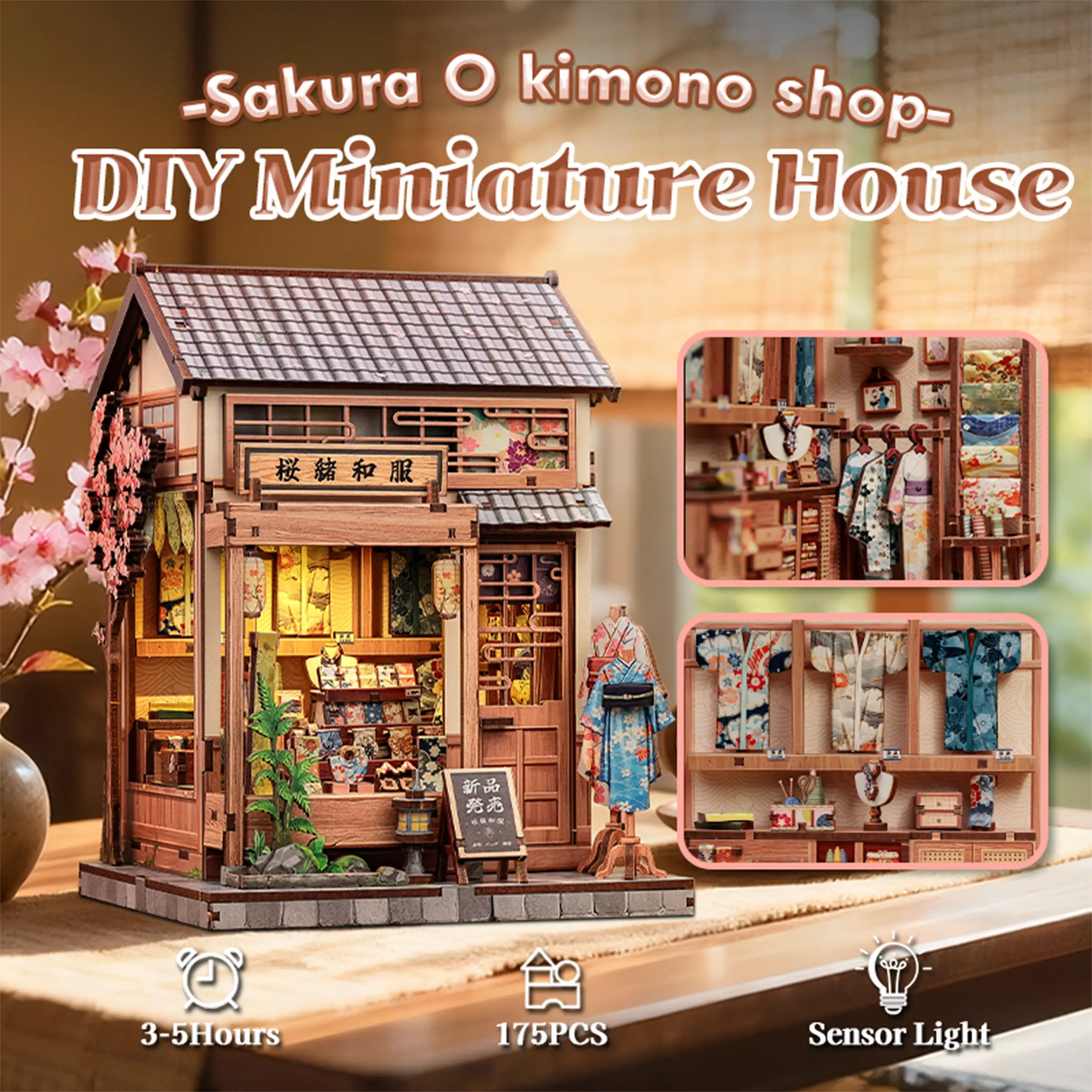 CuteBee - Miniatur Haus - Sakura Kimono Shop