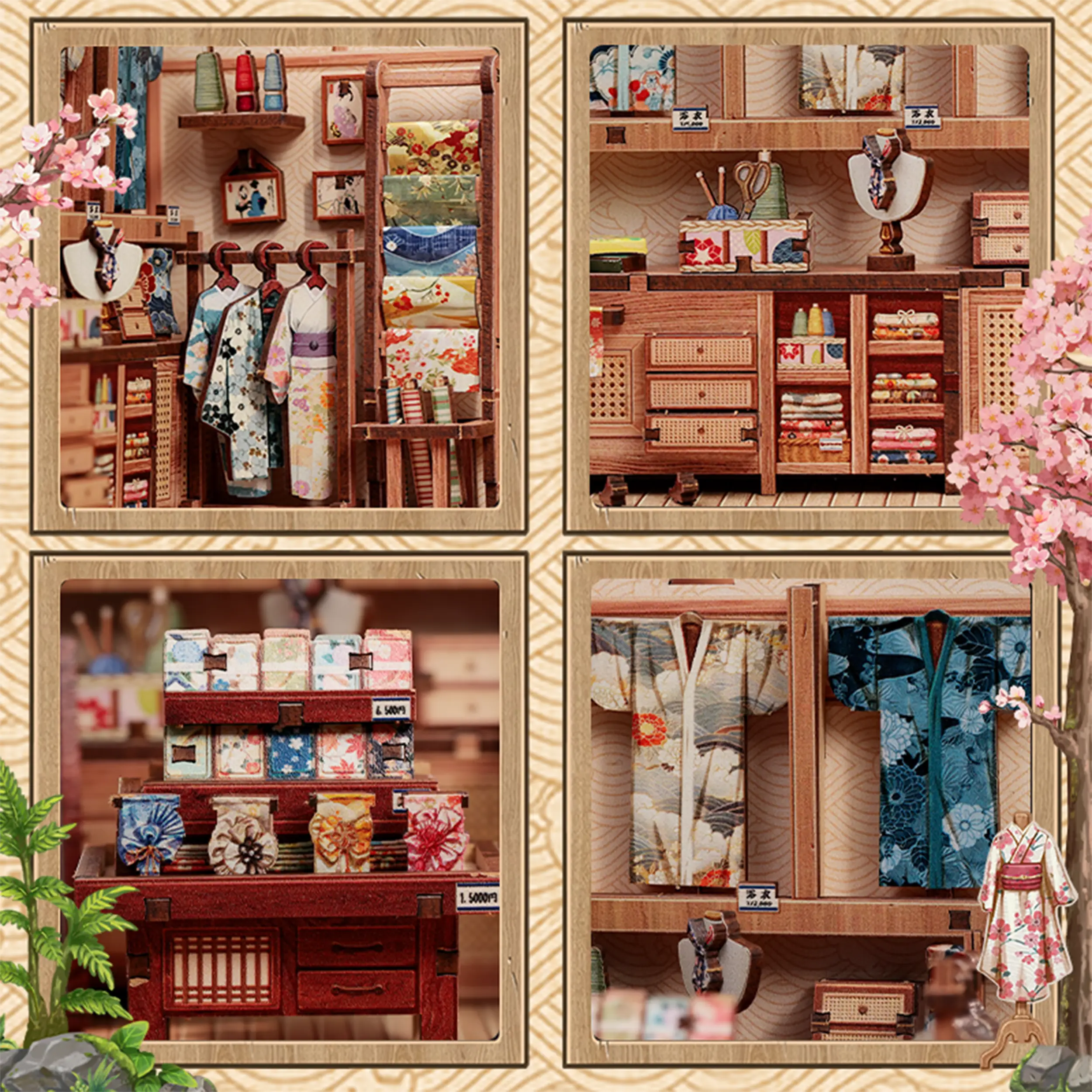 CuteBee - Miniatur Haus - Sakura Kimono Shop