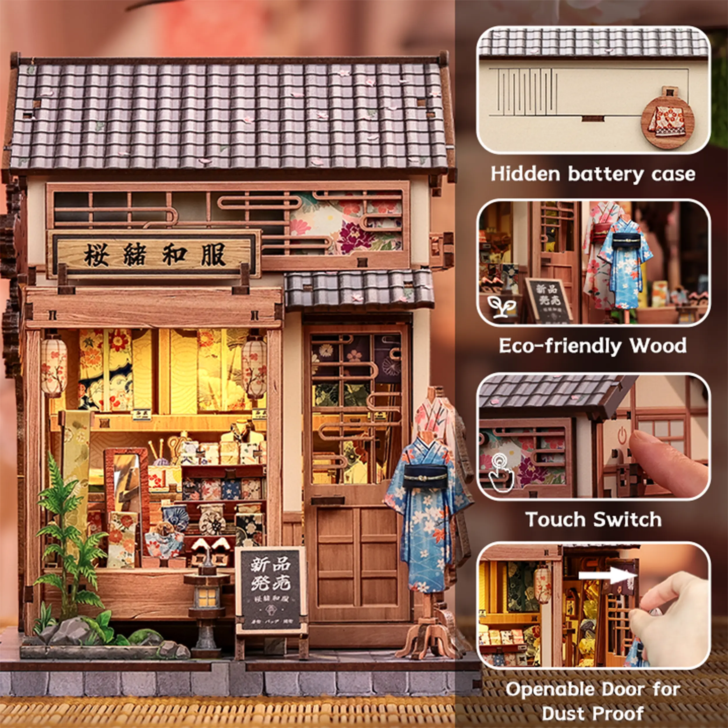 CuteBee - Miniatur Haus - Sakura Kimono Shop