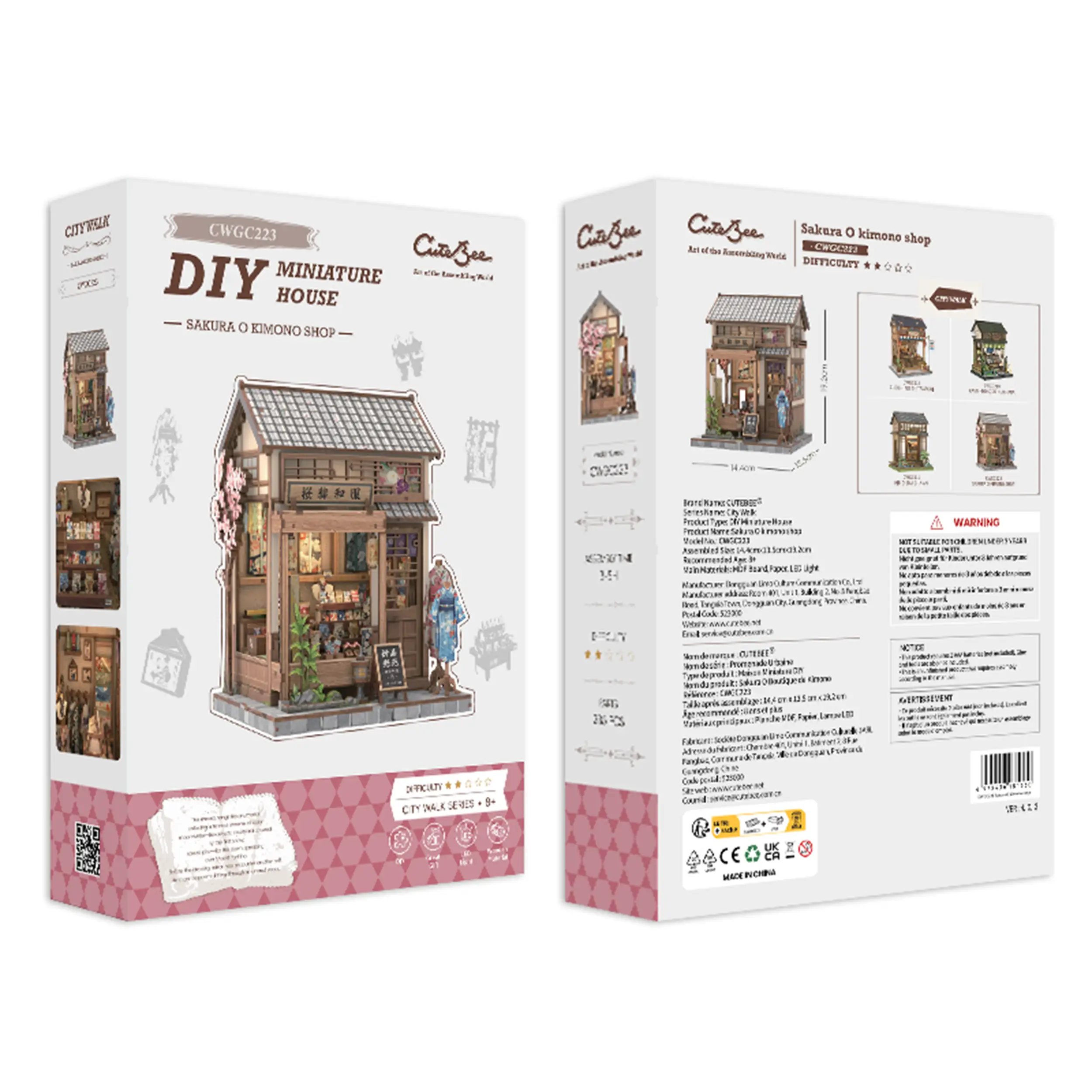 CuteBee - Miniatur Haus - Sakura Kimono Shop