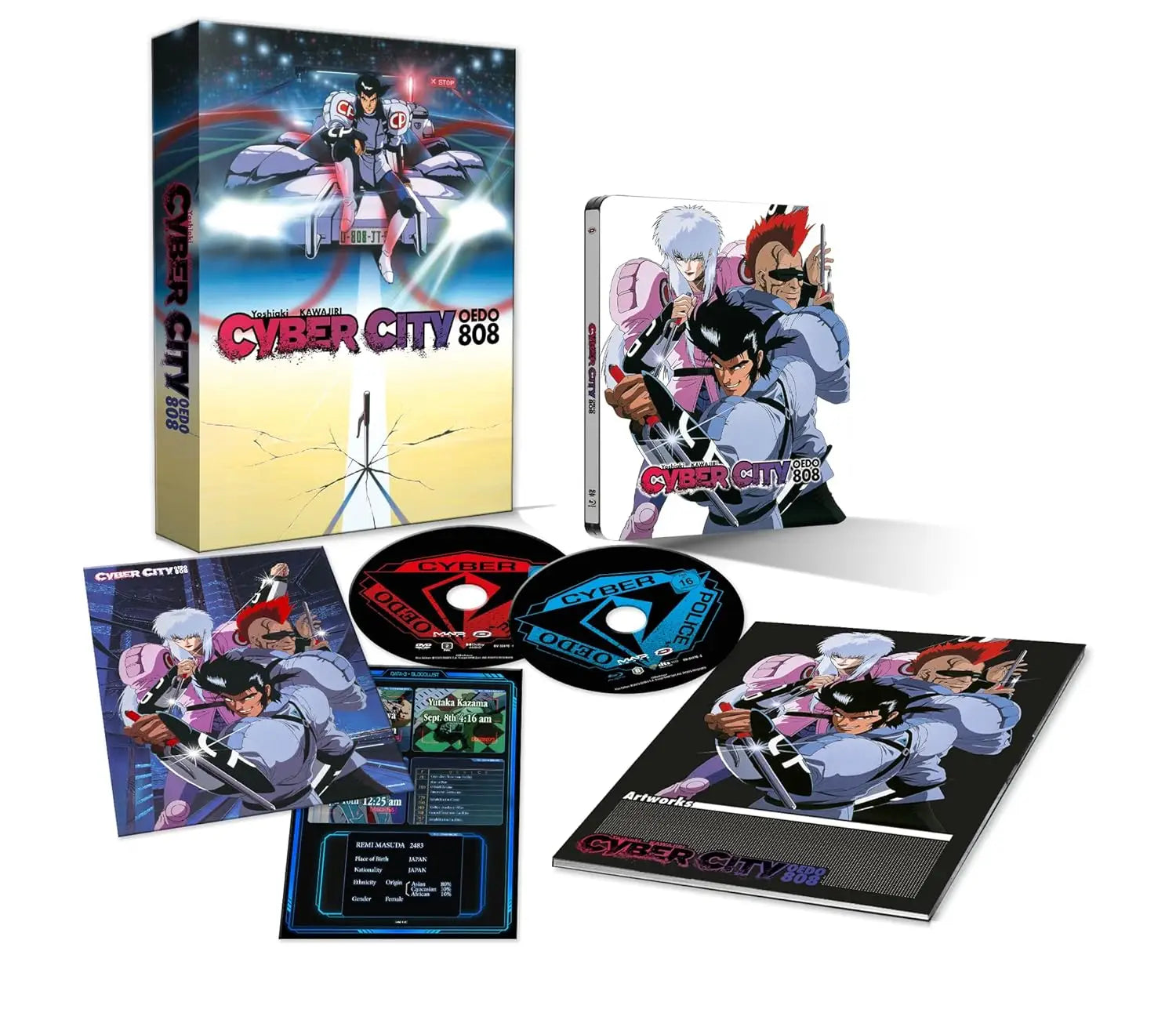Cyber City Oedo 808 - OVAs - Steelbook (Blu-ray & DVD)