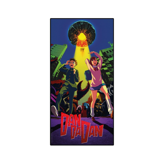 Dan Da Dan - Okarun & Momo - Paranormal Invasion - Strandtuch (75x150cm)