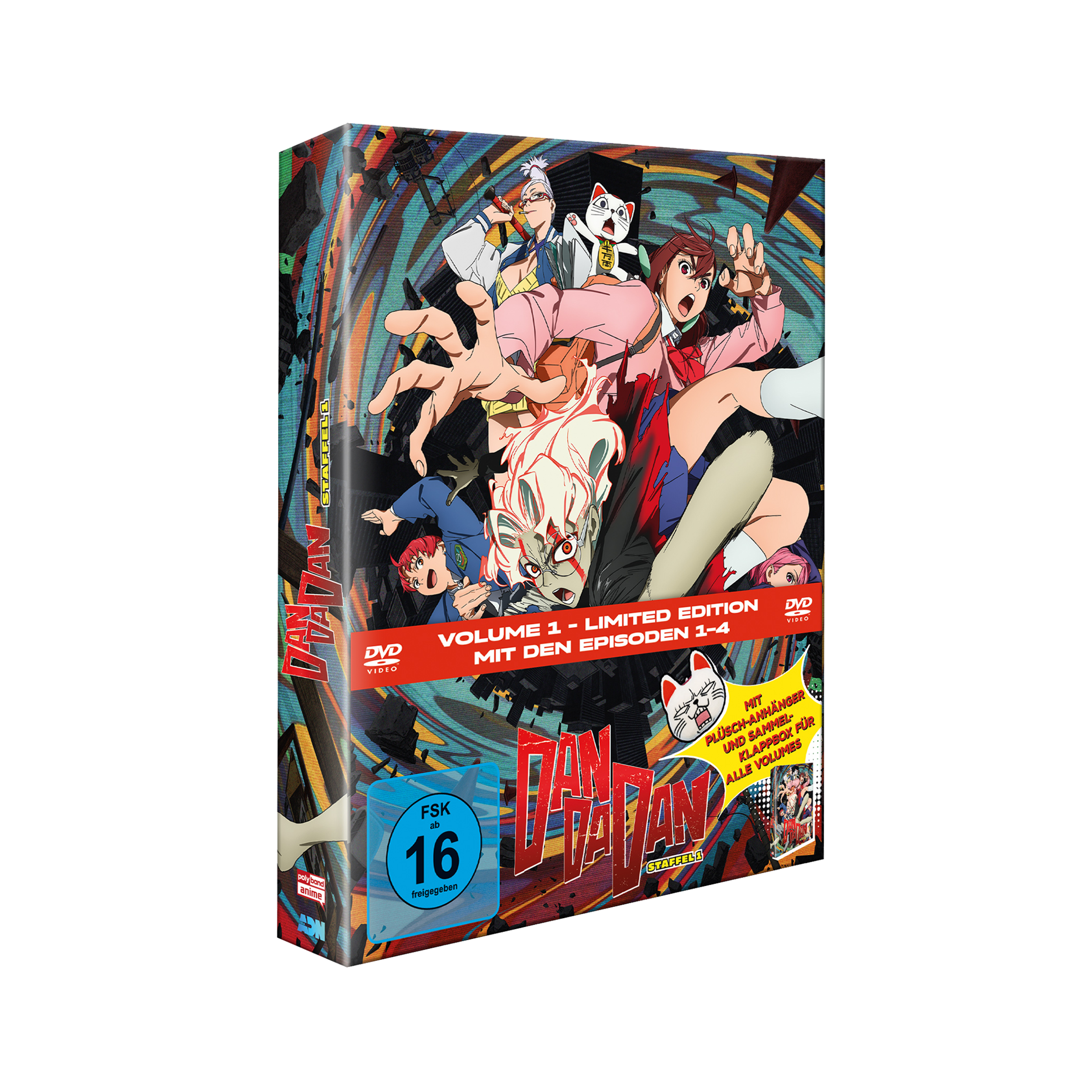 DAN DA DAN Season 1 - Vol. 1 - Limited Edition mit Sammelklappbox und Plüsch-Anhänger (DVD)